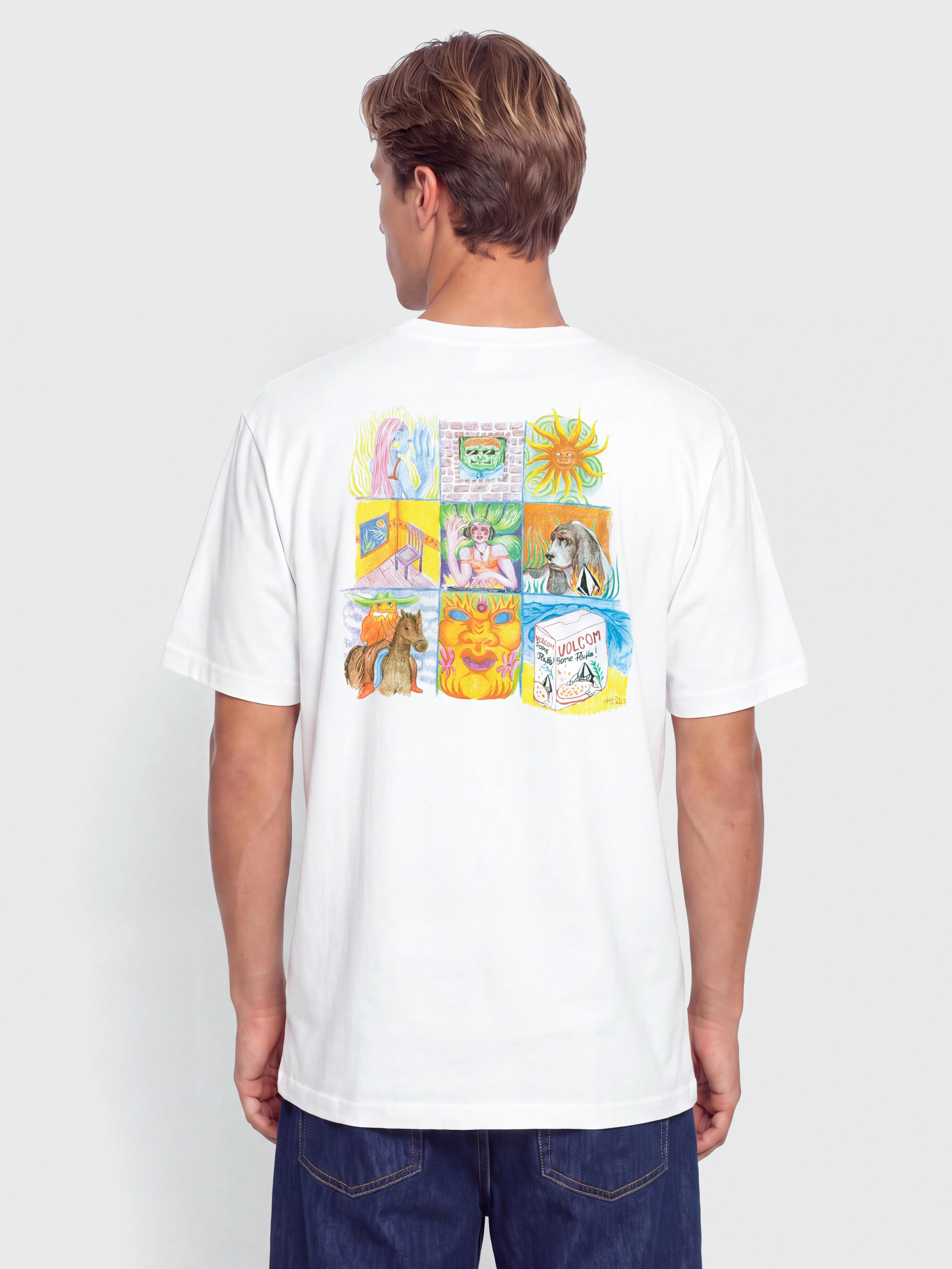 Тениска Volcom Double Fantasy Lse (white)