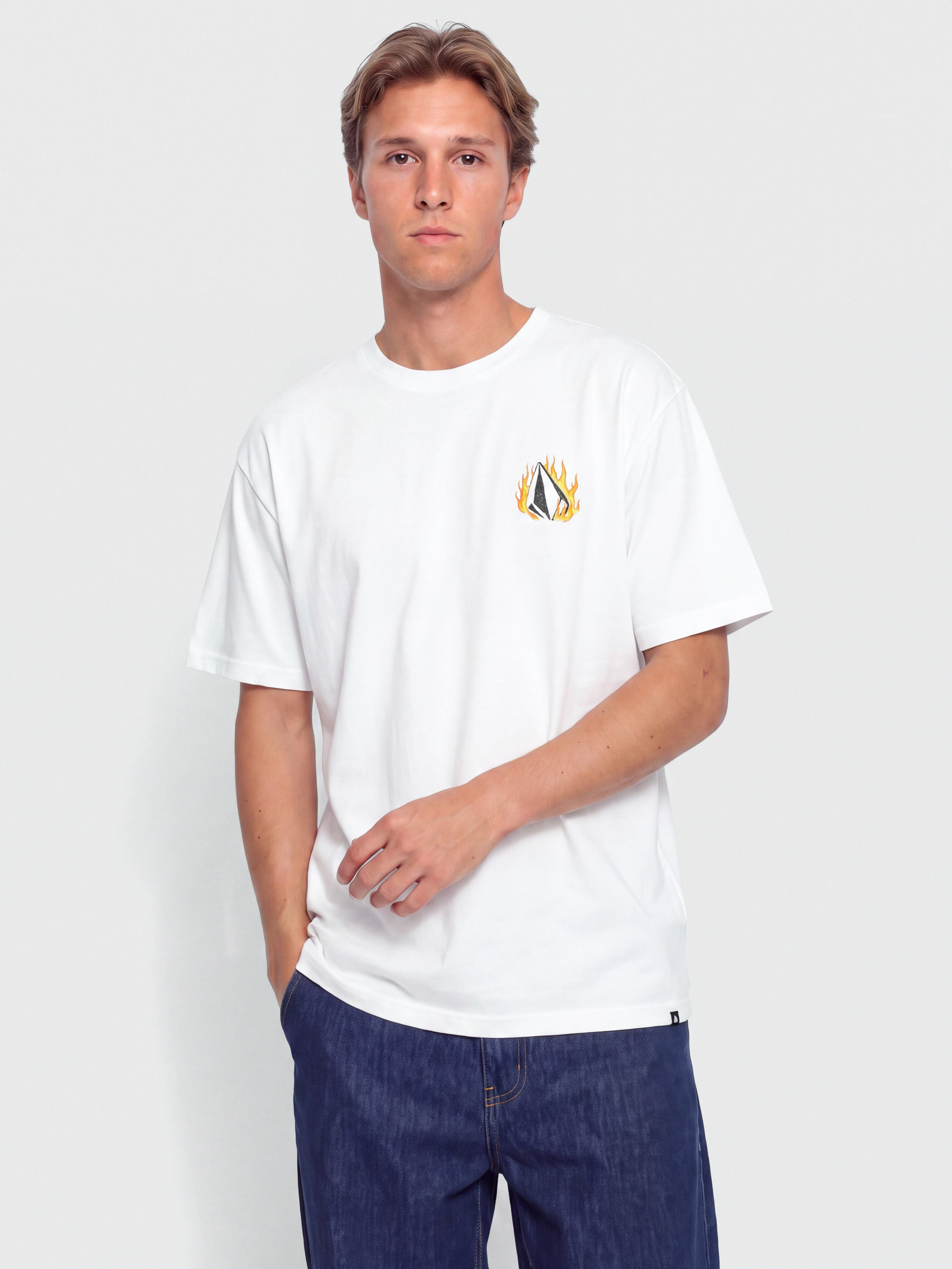 Тениска Volcom Double Fantasy Lse (white)