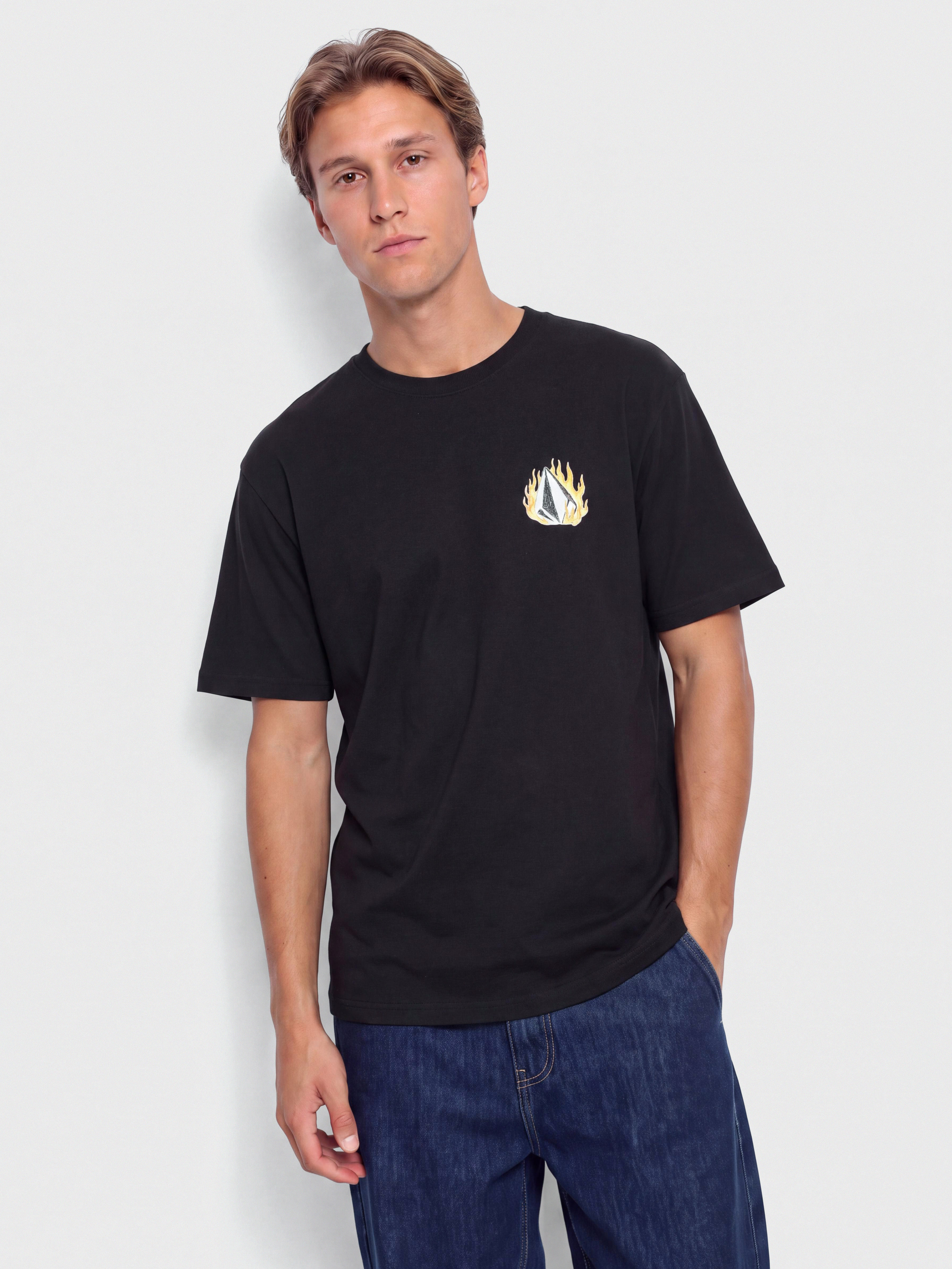 Тениска Volcom Double Fantasy Lse (black)
