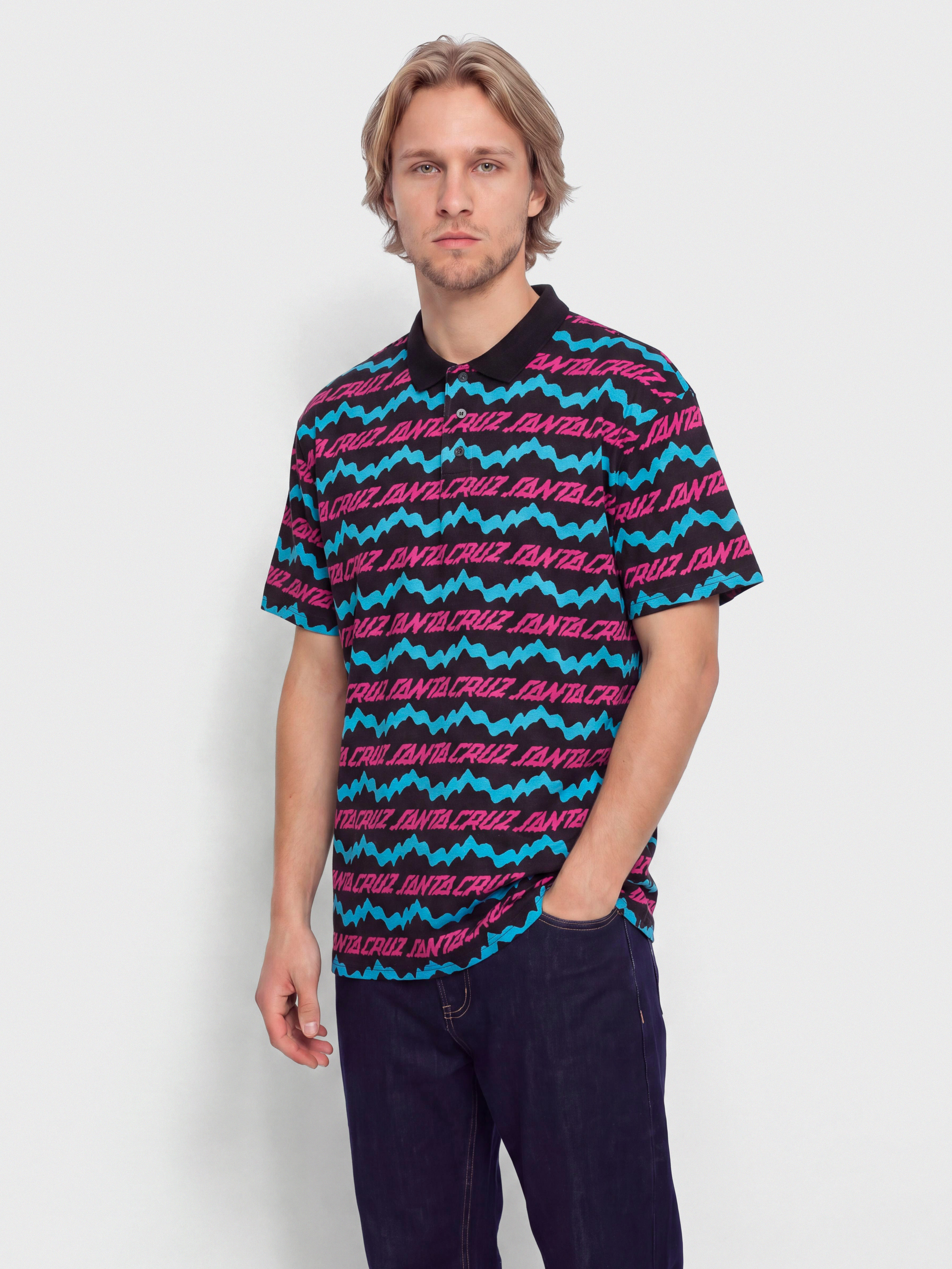 Тениска Santa Cruz Slime Drip Polo (black)