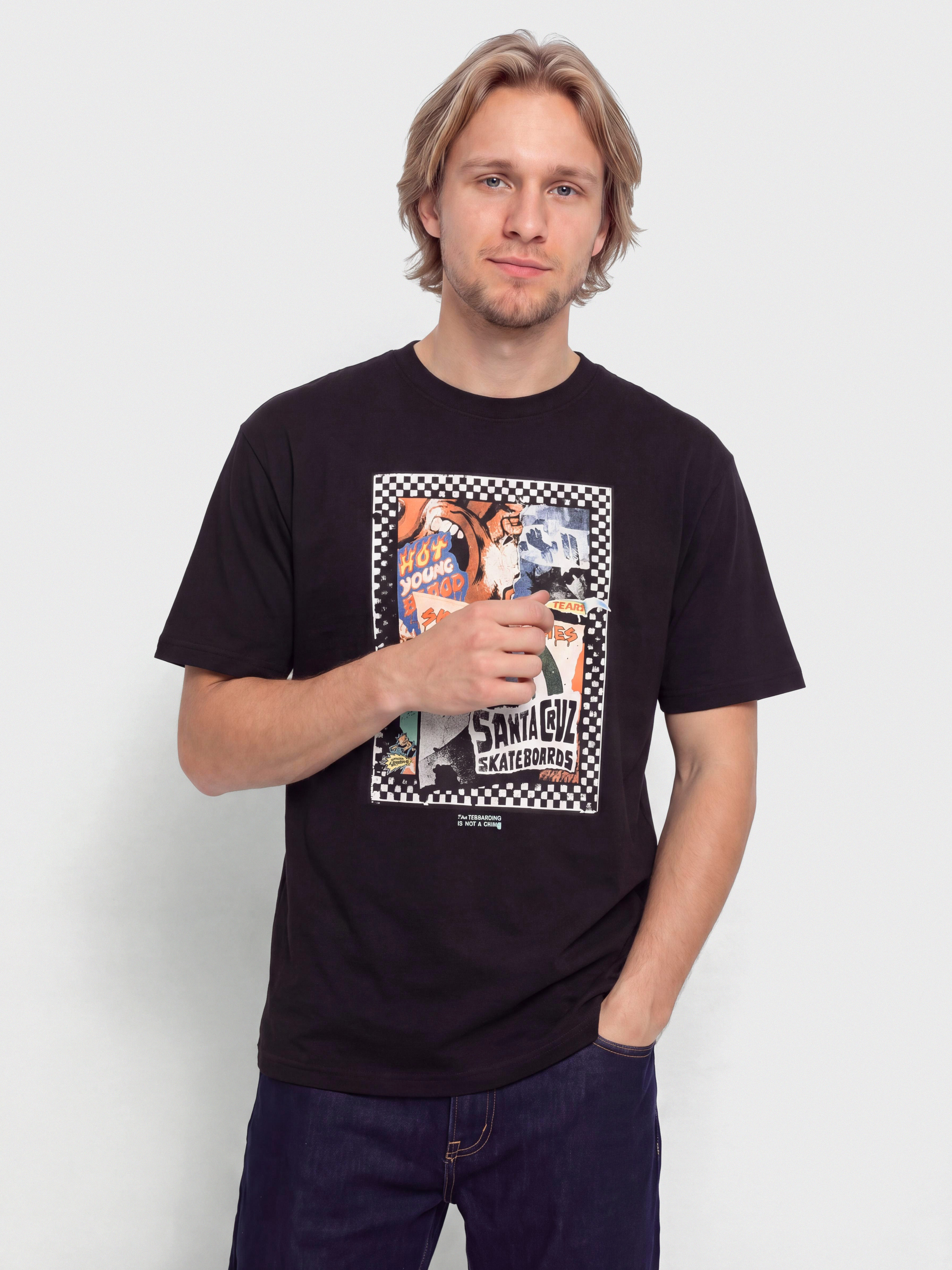 u0422u0435u043du0438u0441u043au0430 Santa Cruz Ad Collage Front (black)