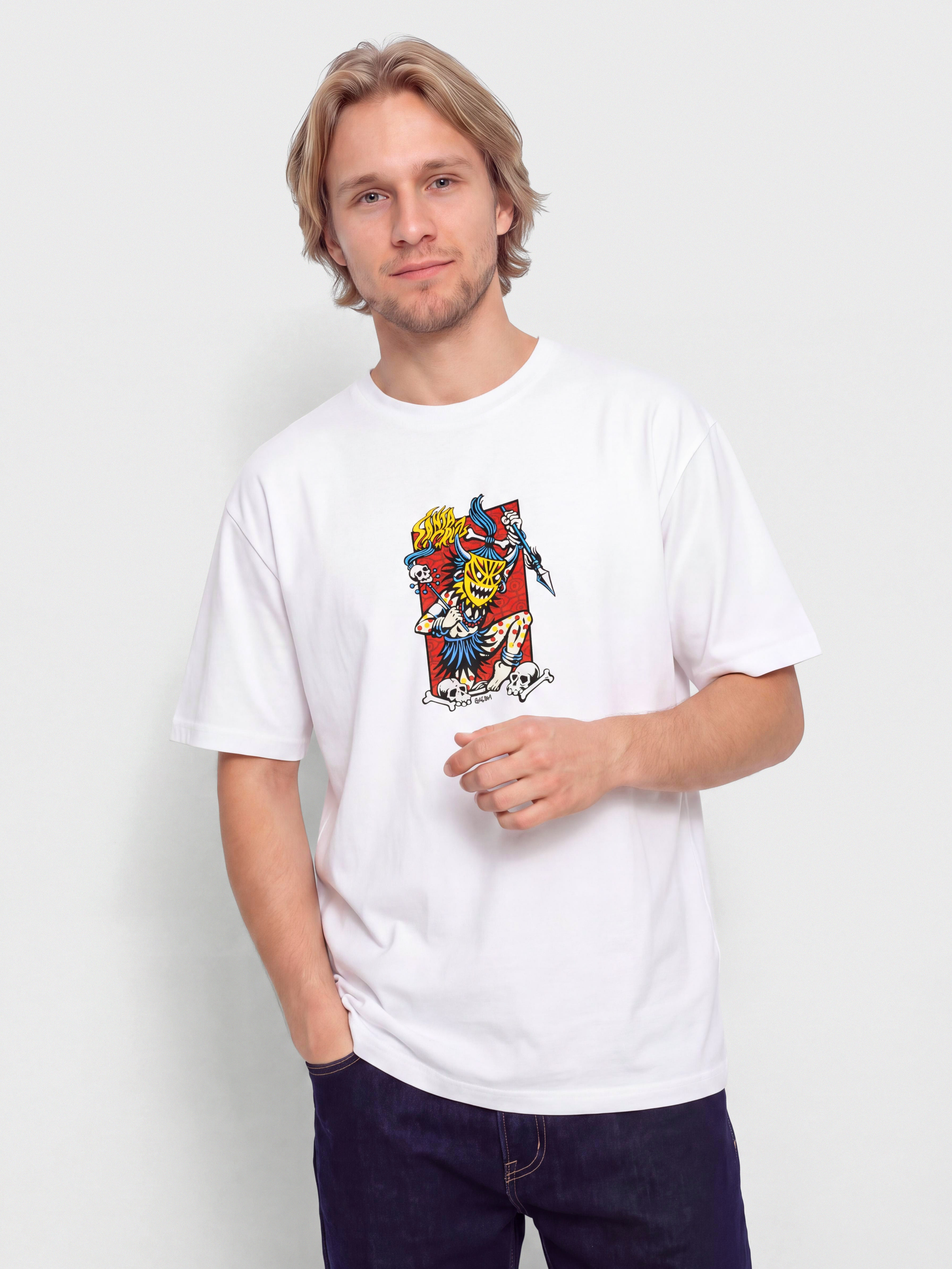 Тениска Santa Cruz Salba Voodoo Frame Front (white)