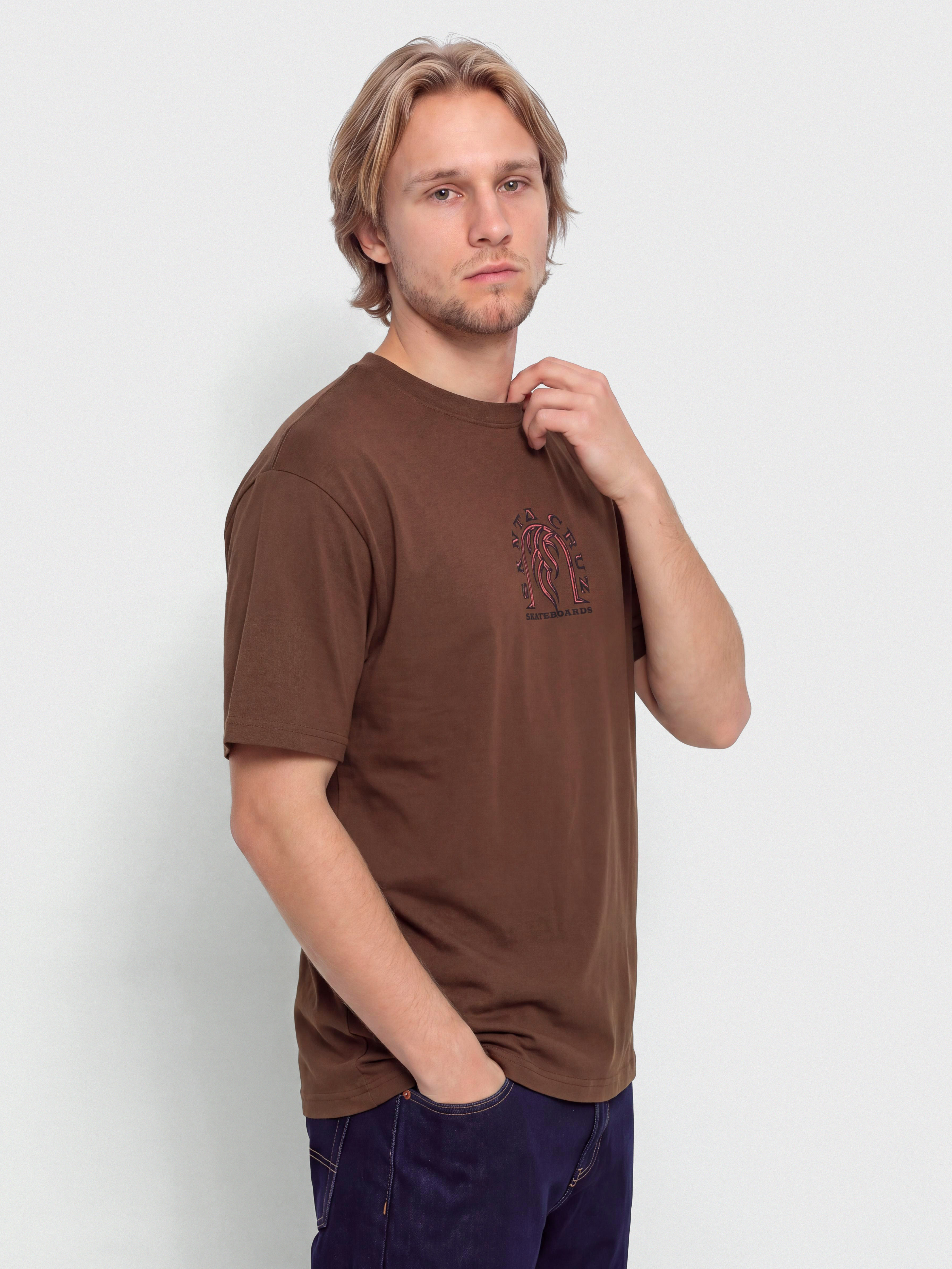 Тениска Santa Cruz Dressen Tribal Arch Front (coffee)