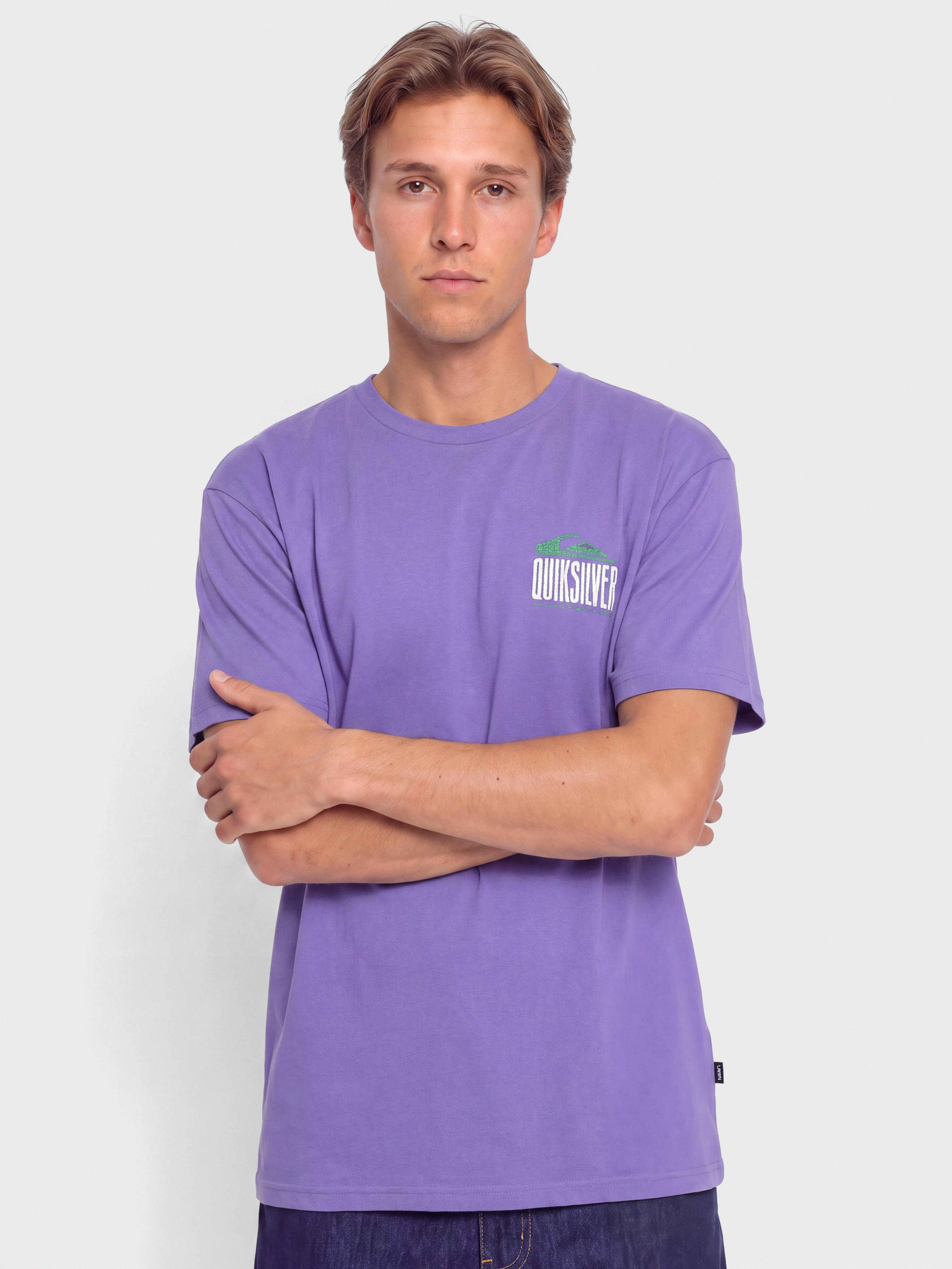 Тениска Quiksilver World Force (dusted peri)