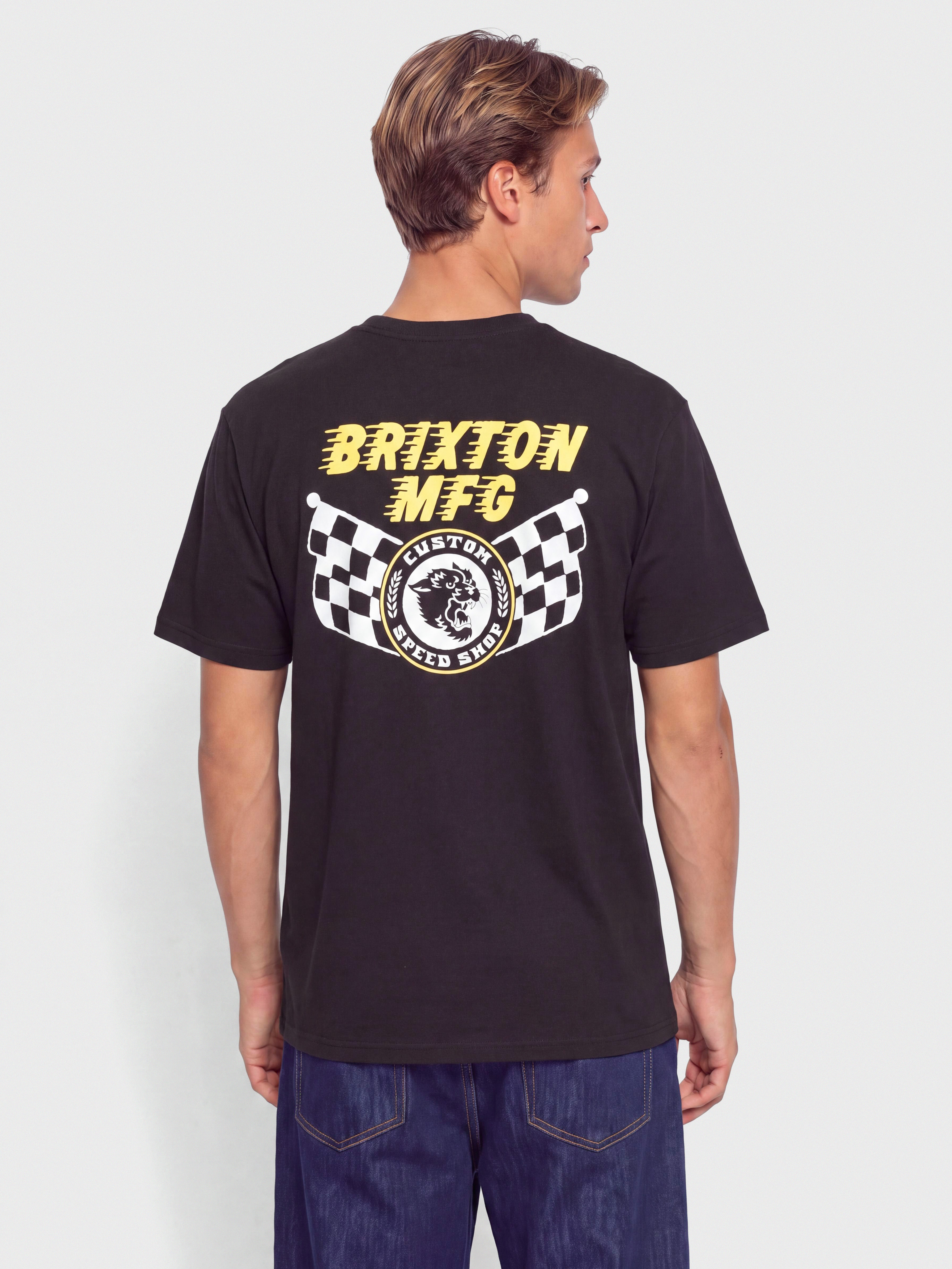 Тениска Brixton Dunbar Stt (black)