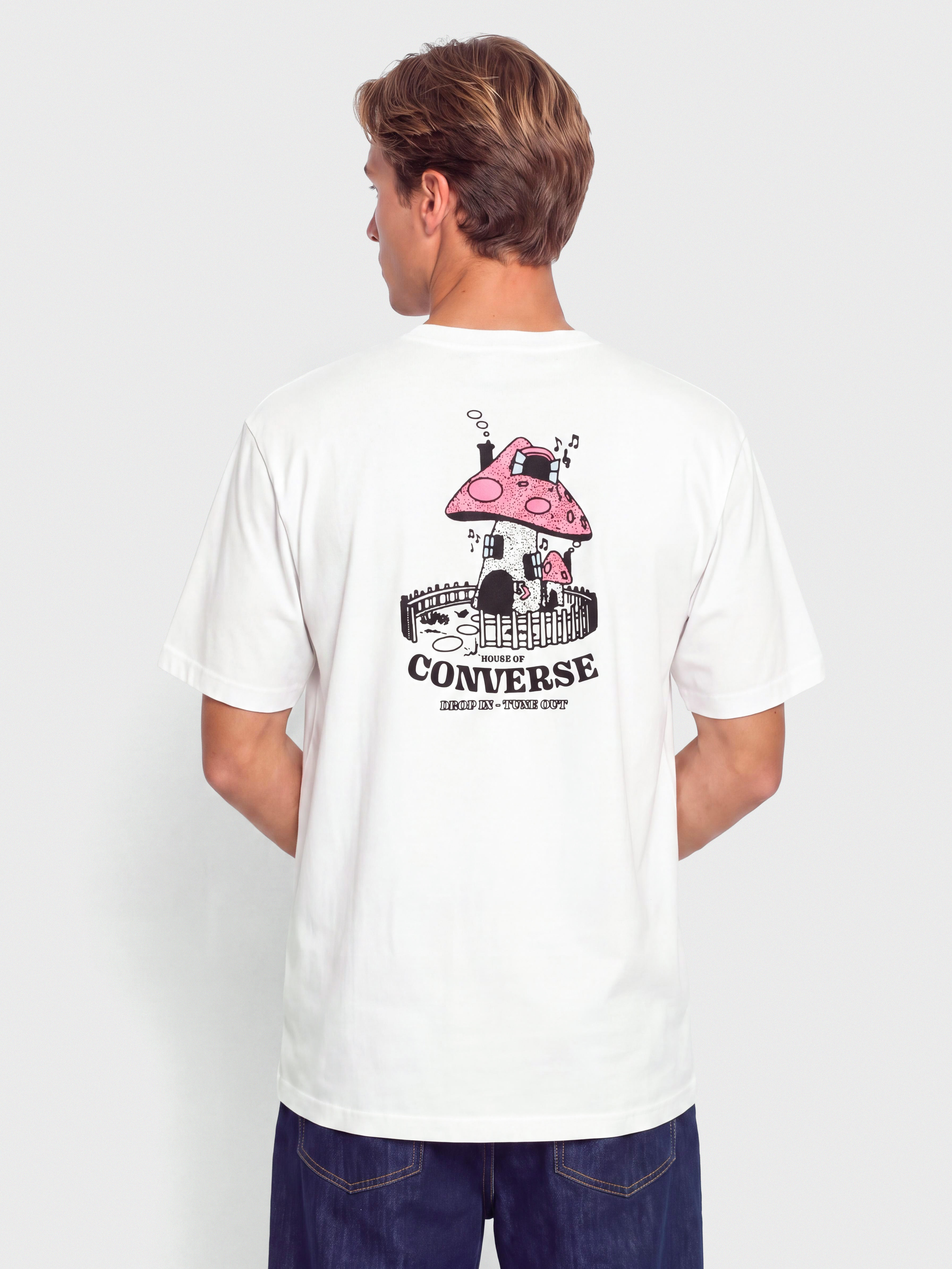 Тениска Converse Mushroom House (optical white)