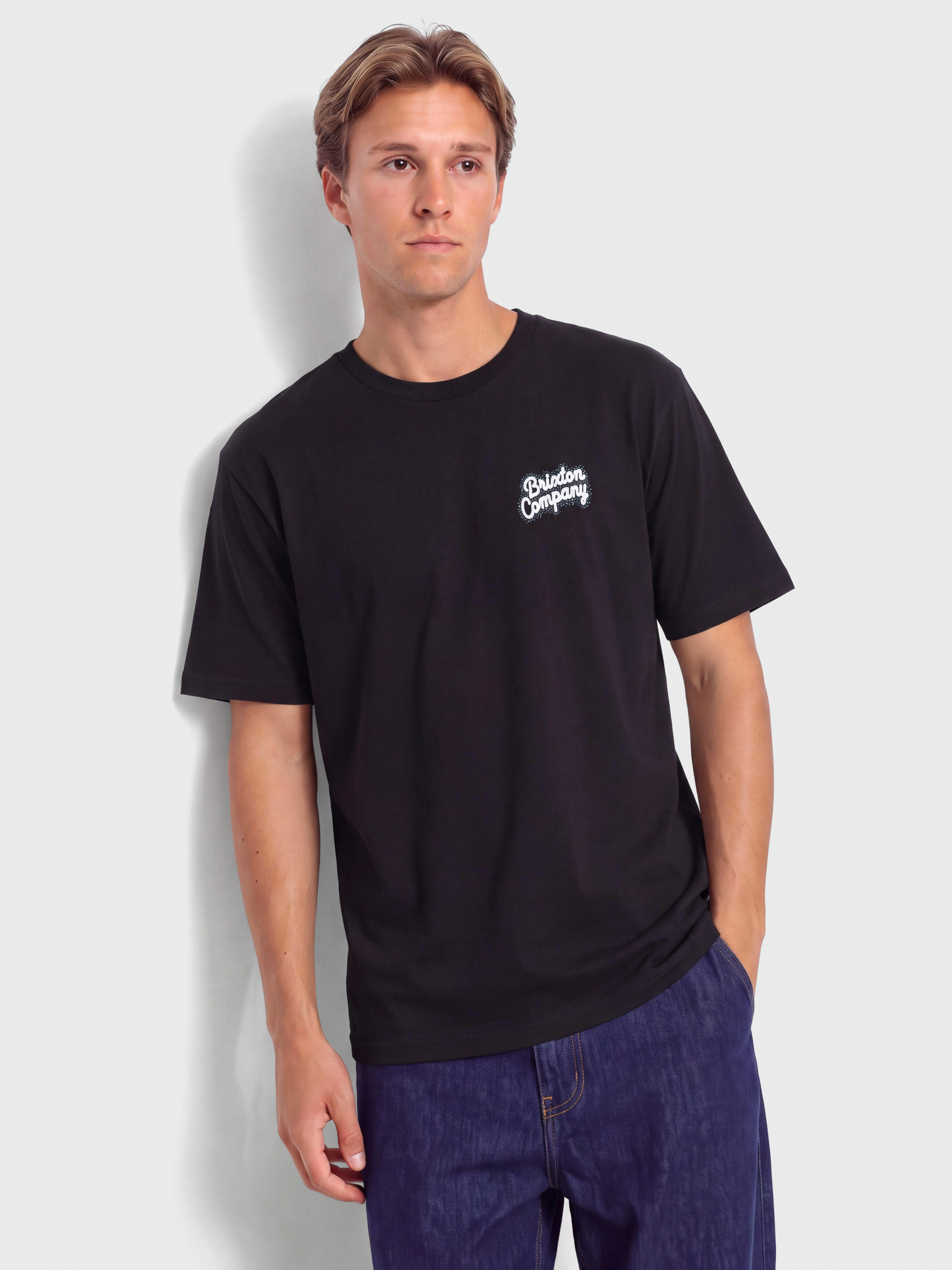 Тениска Brixton Stay While Std (black)