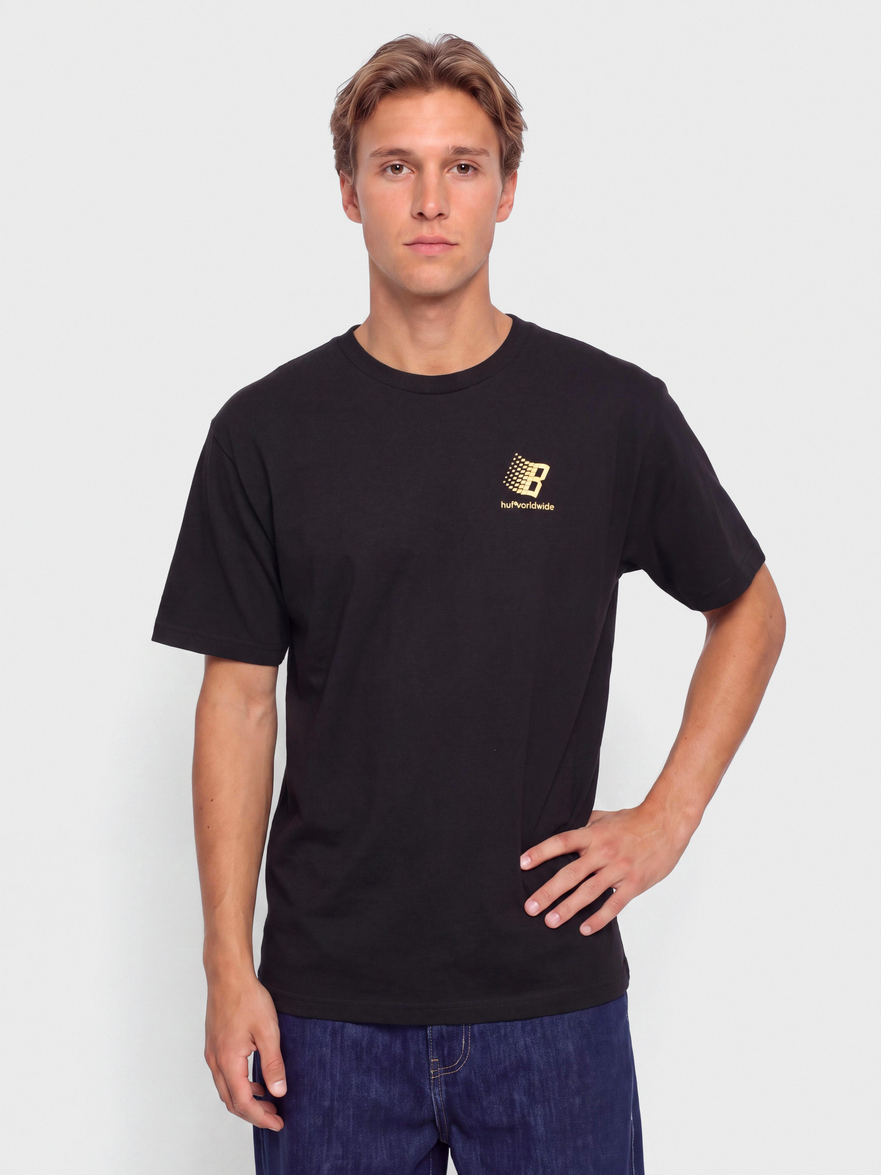Тениска HUF X Bronze Worldwide (black)