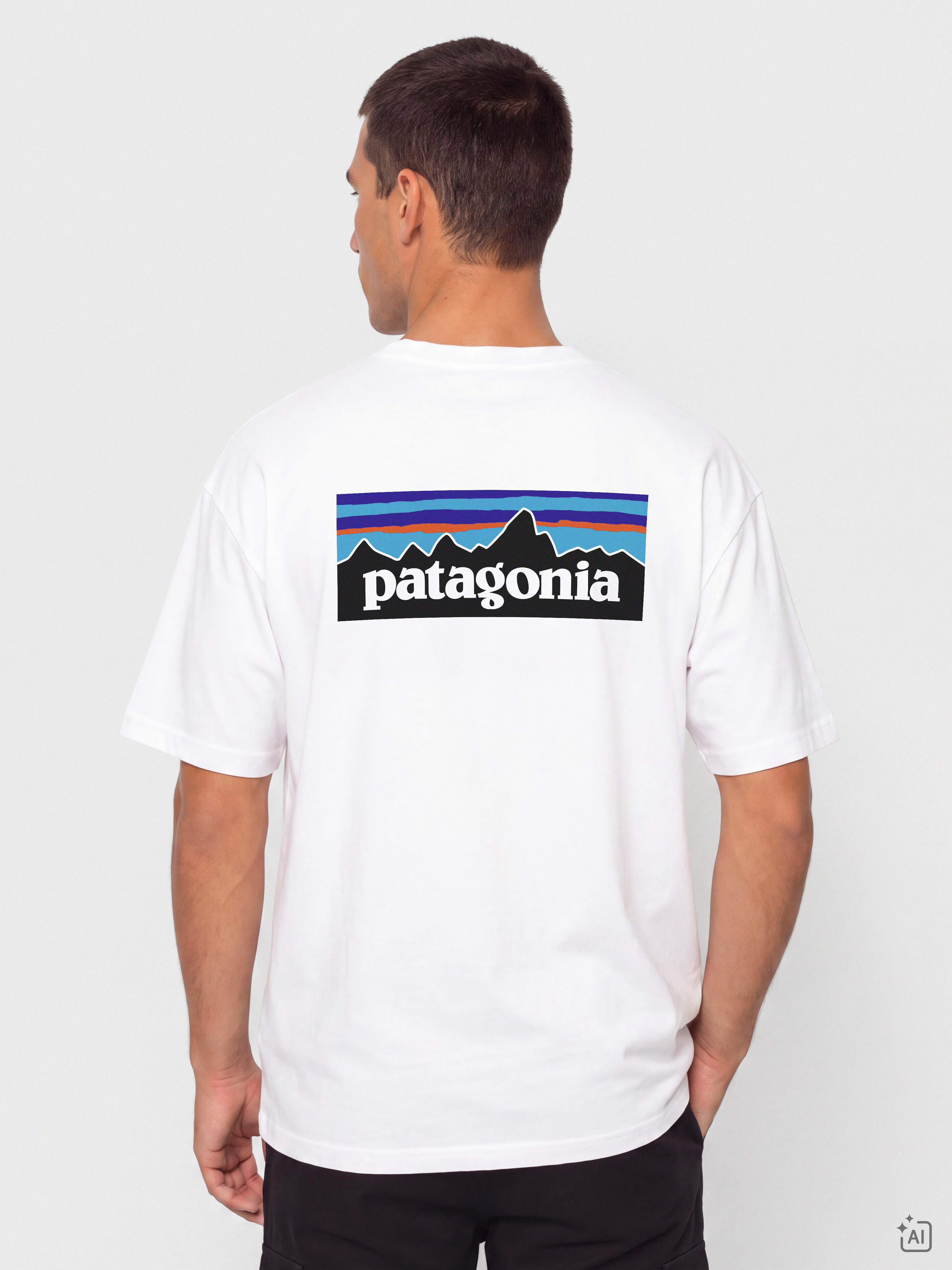 Тениска Patagonia P6 Logo Responsibili (white)