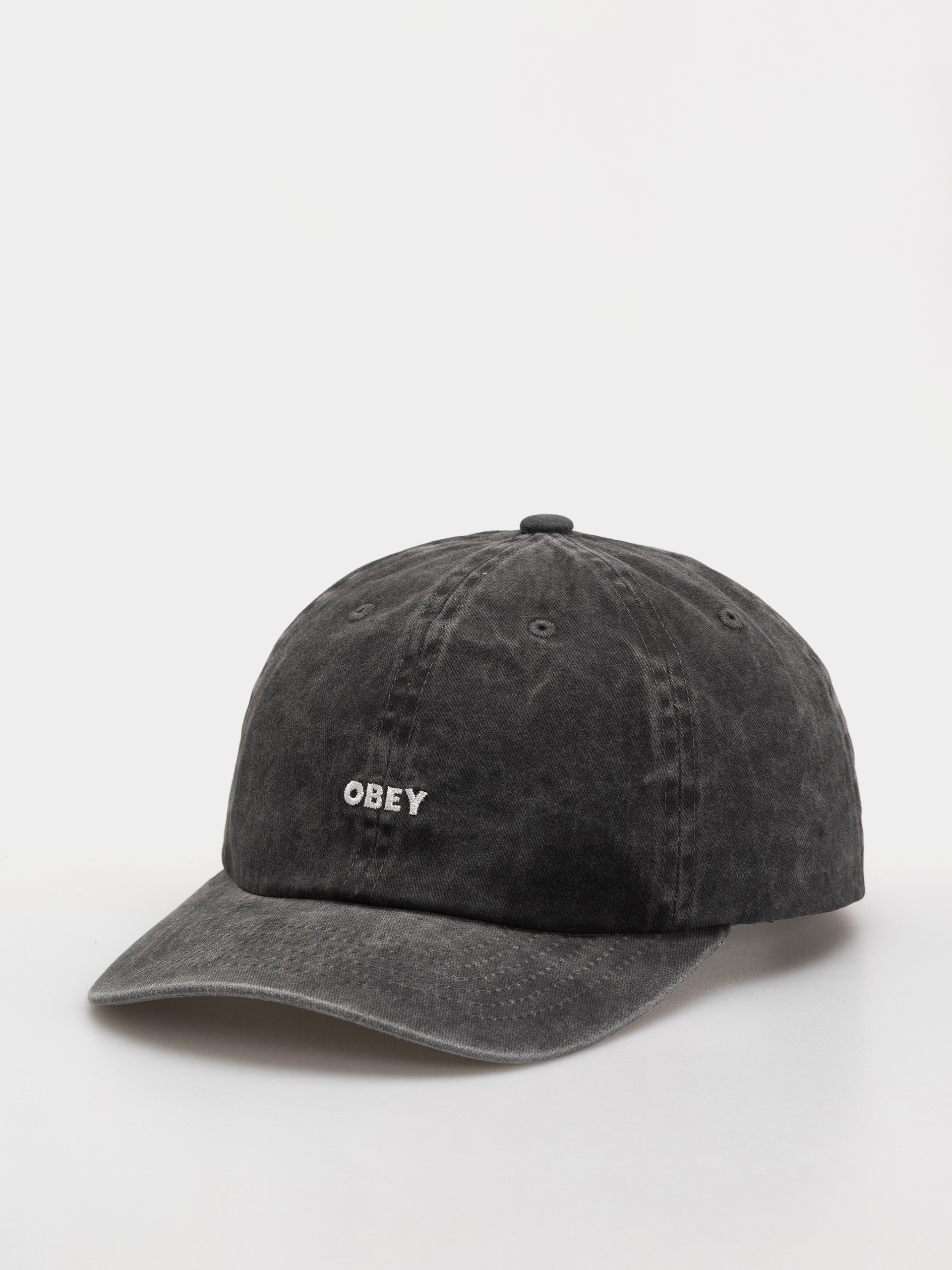 u0428u0430u043fu043au0430 u0441 u043au043eu0437u0438u0440u043au0430 OBEY Pigment Bold 6 Panel (pigment black)