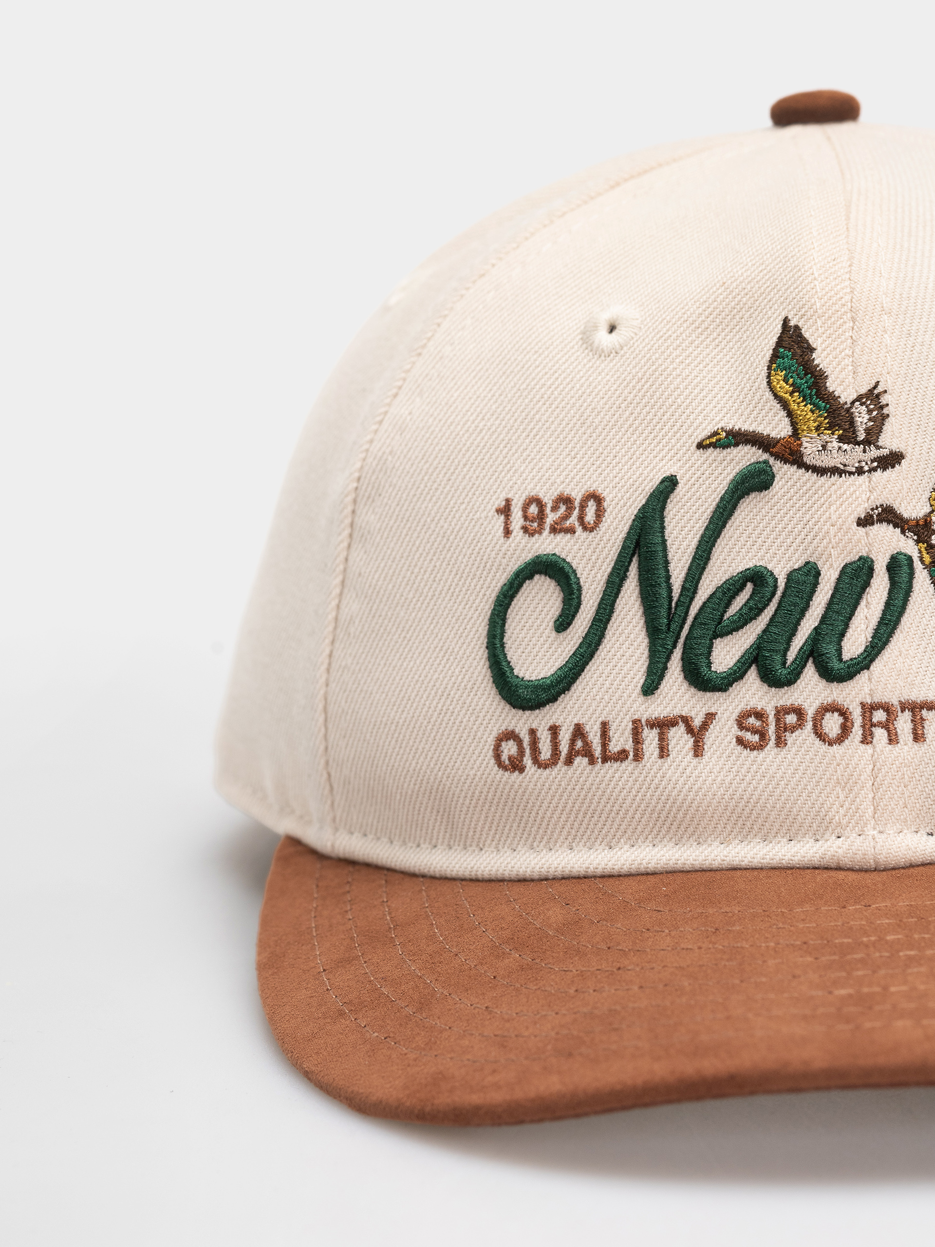 Шапка с козирка New Era Suede Pc 9Fifty Rc (light cream/brown)