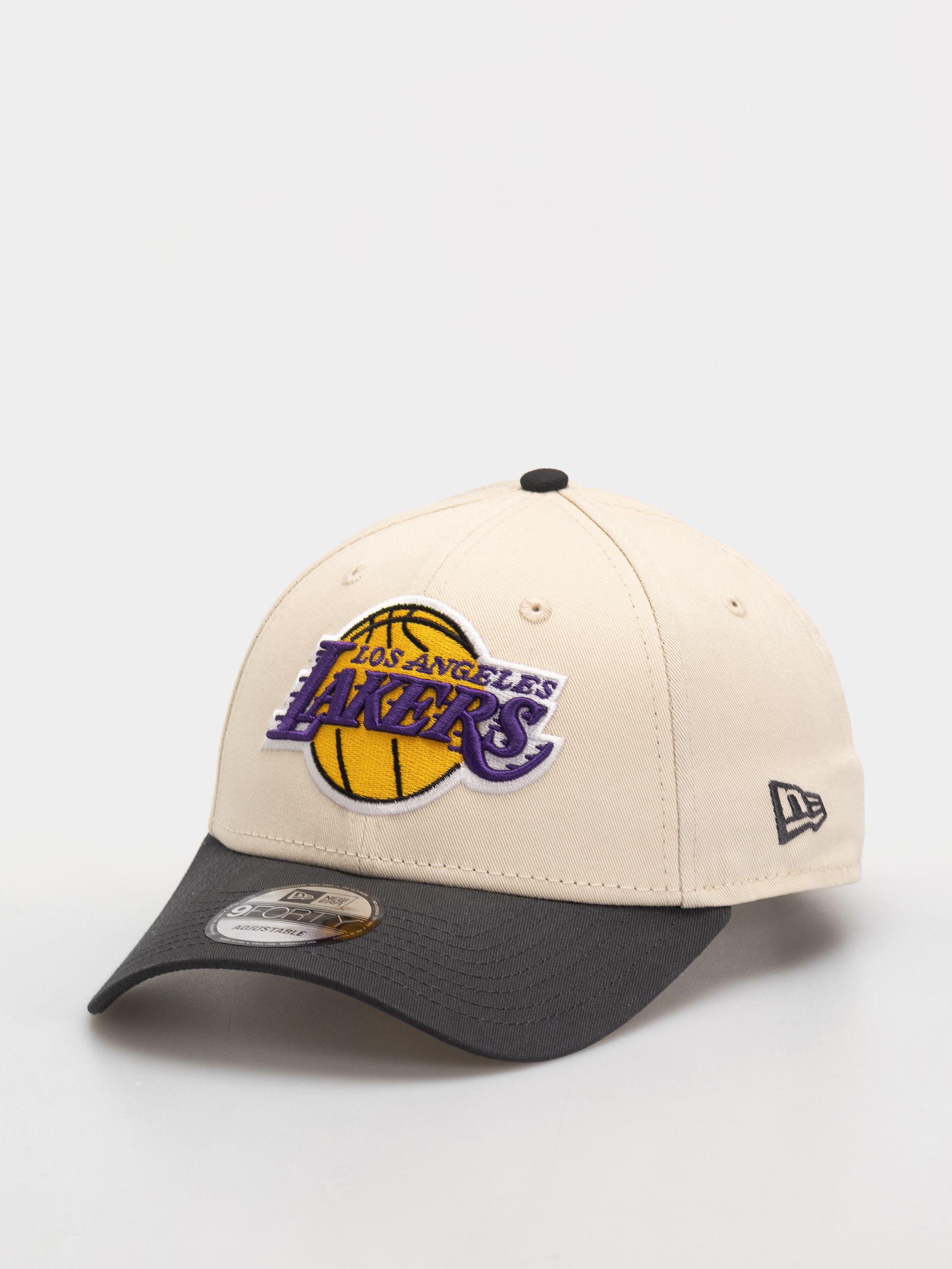 Шапка с козирка New Era Nba Colourblock 9Forty Los Angeles Lakers (light cream/grey)