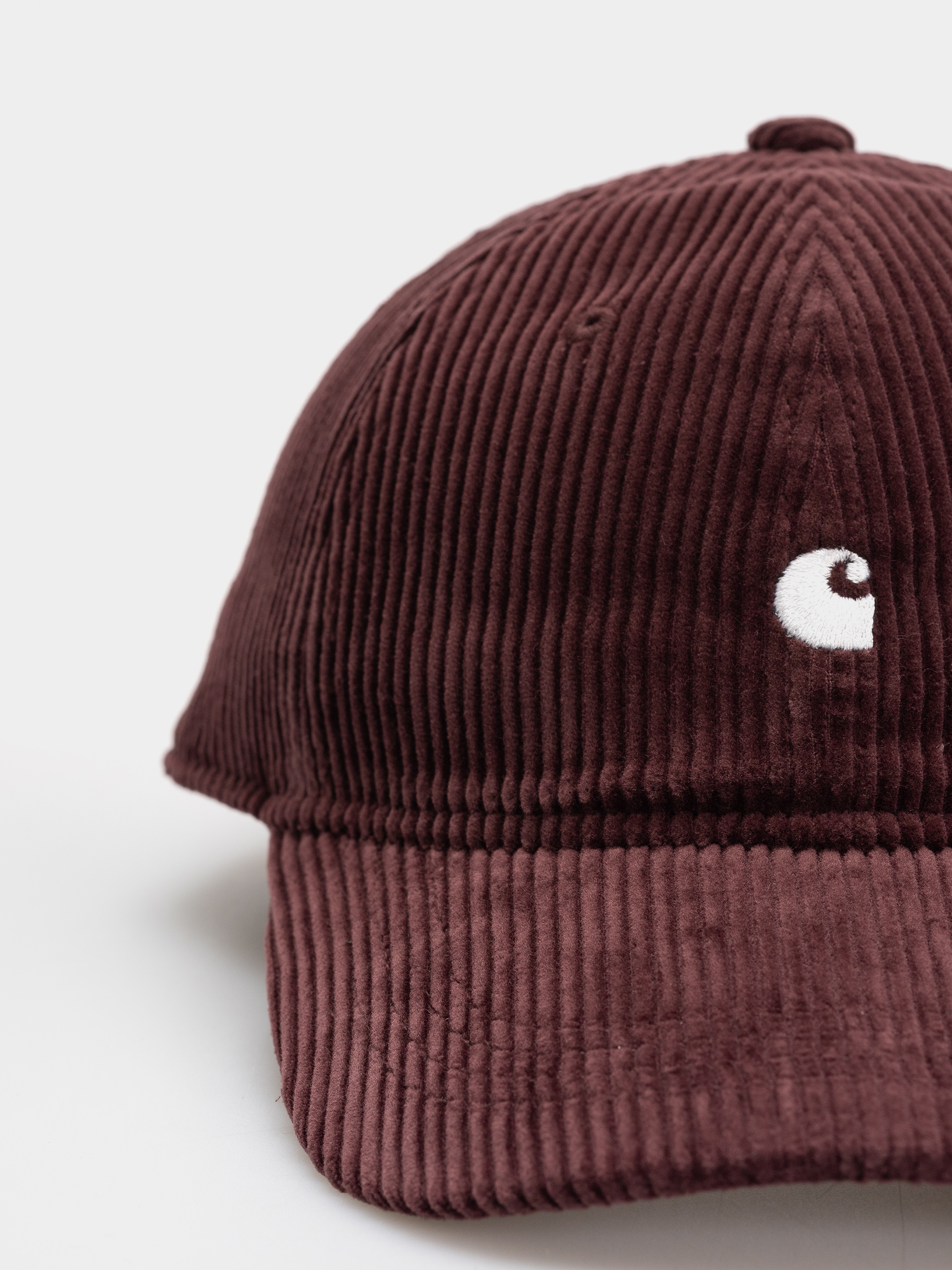 Шапка с козирка Carhartt WIP Harlem (amarone/white)