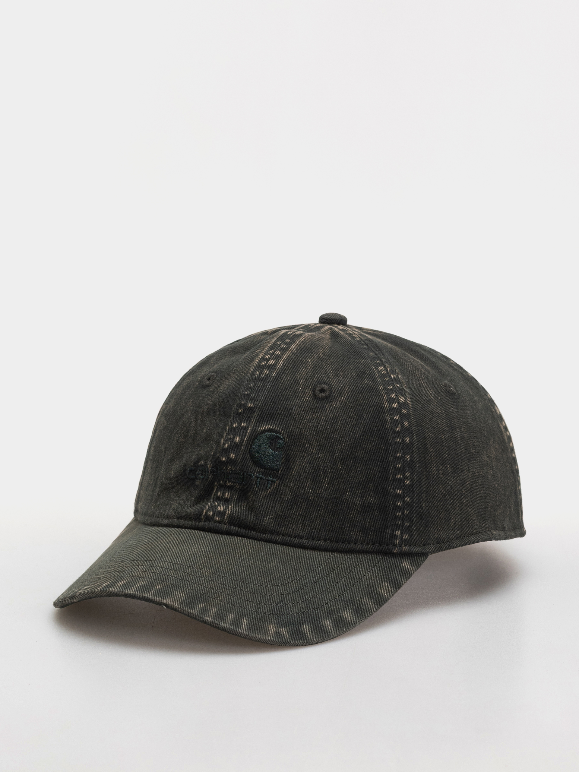 Шапка с козирка Carhartt WIP Lambert (raven/moon wash)