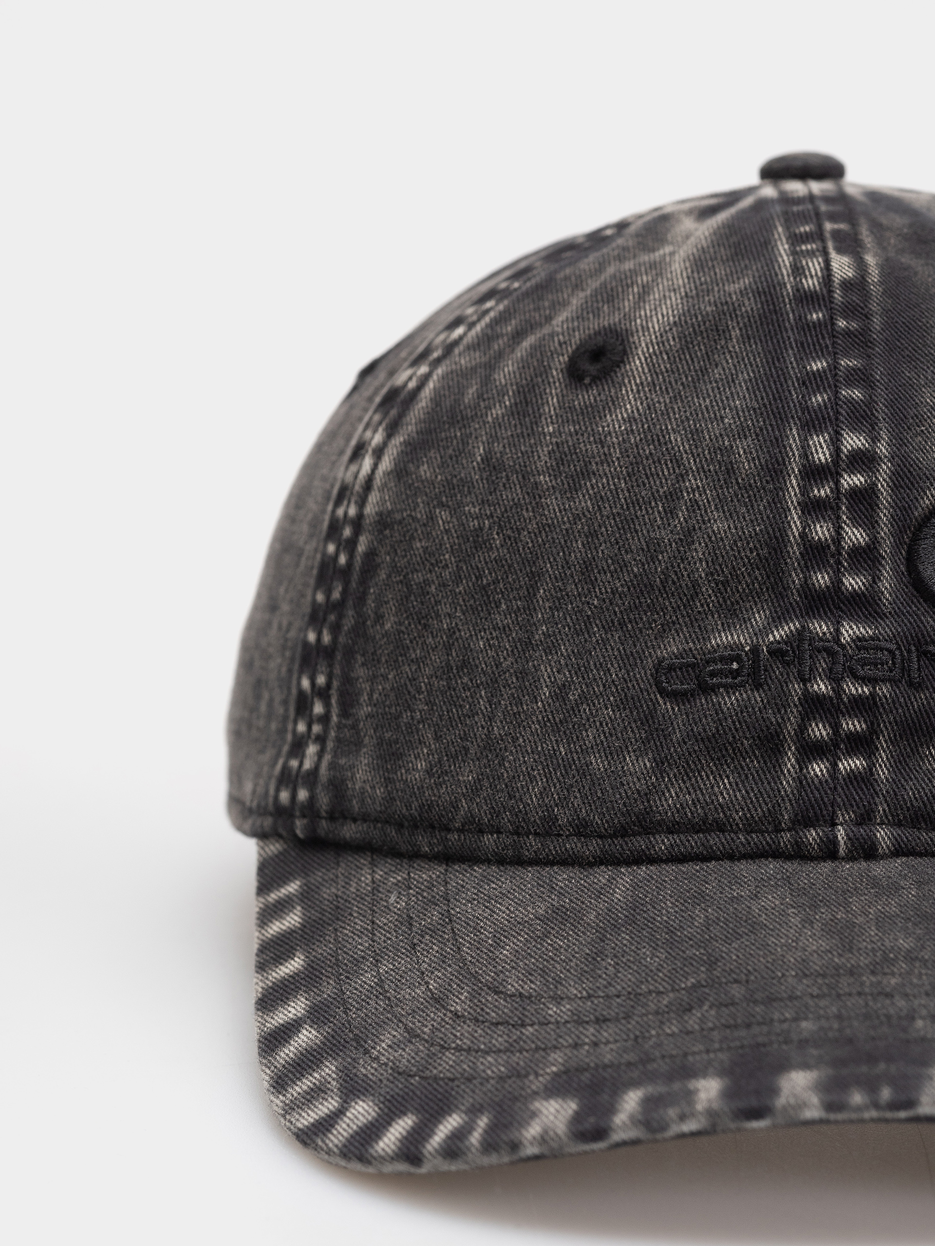 Шапка с козирка Carhartt WIP Lambert (black/moon wash)