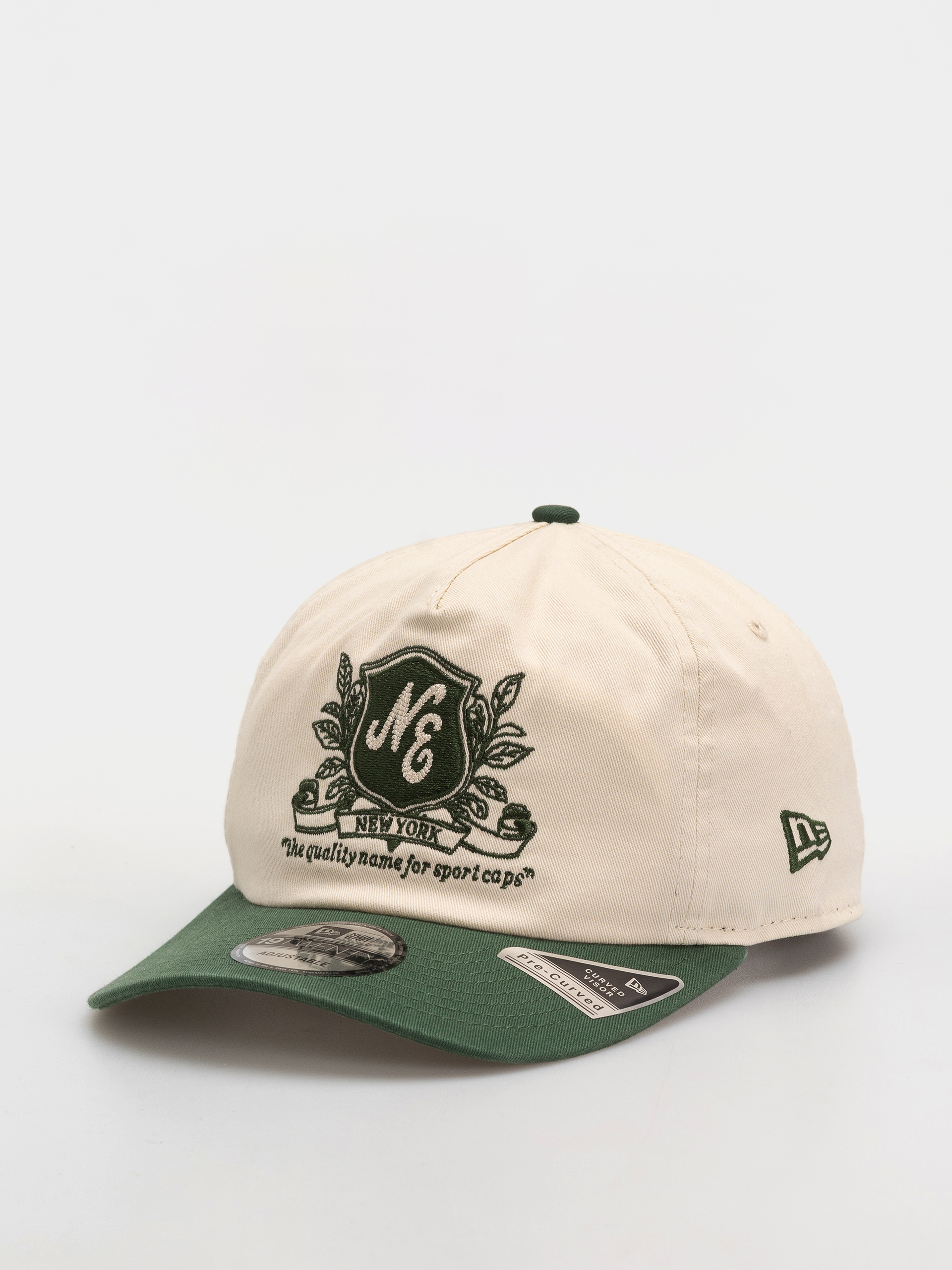 Шапка с козирка New Era Washed Graphic 19Twenty (light cream/green)