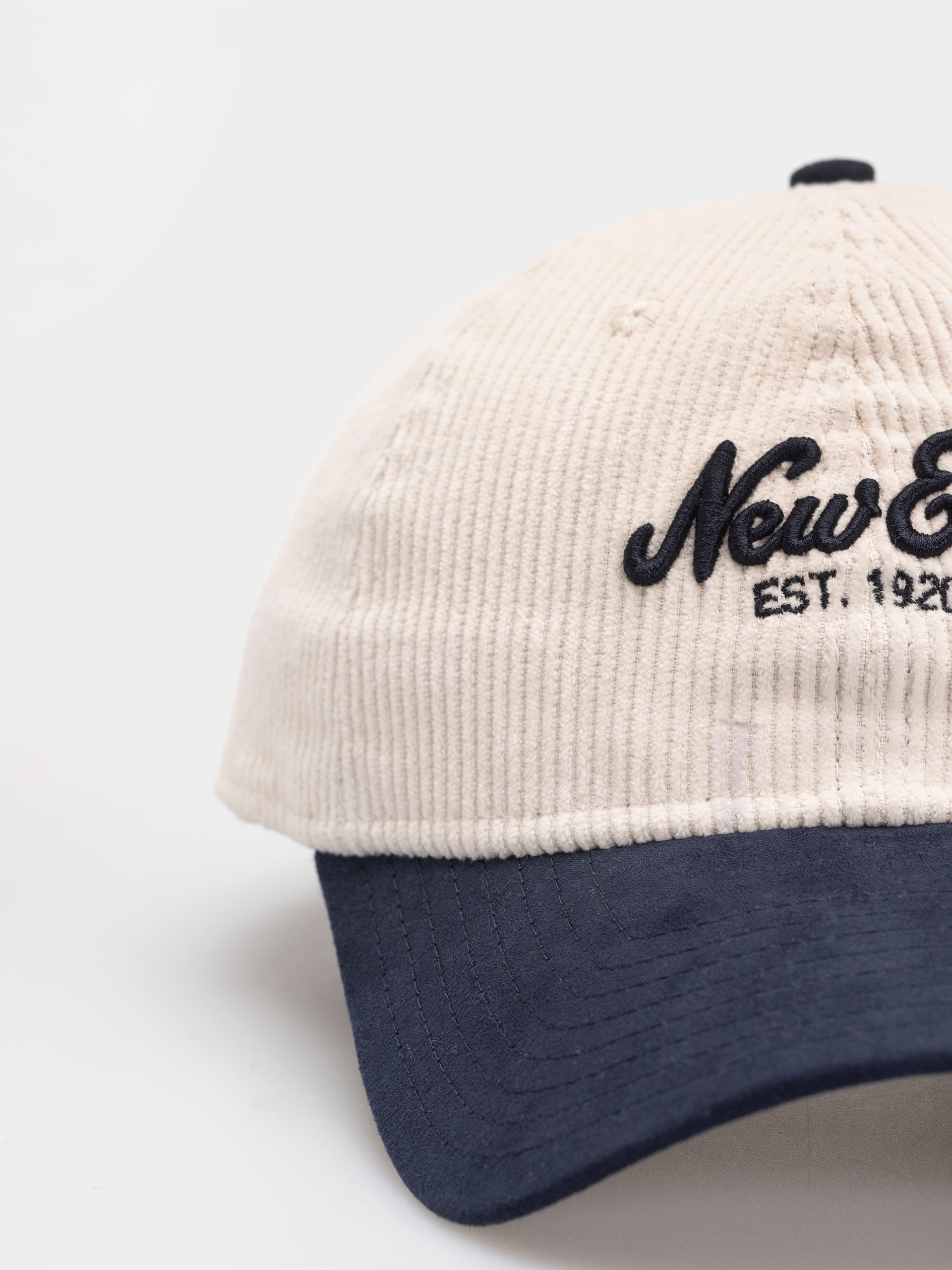 Шапка с козирка New Era Cord Mix 9Twenty (cream/navy)