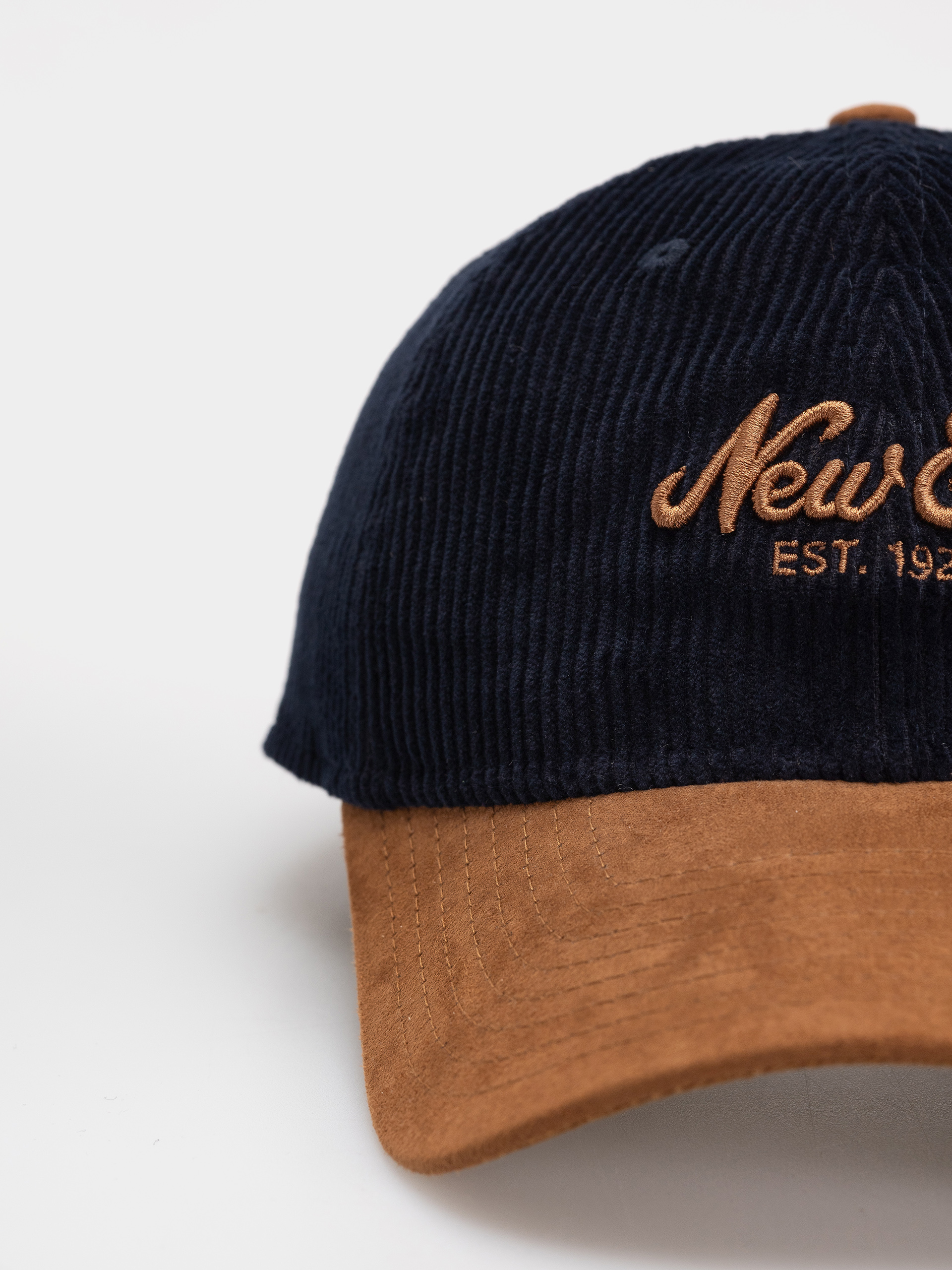 Шапка с козирка New Era Cord Mix 9Twenty (navy/brown)