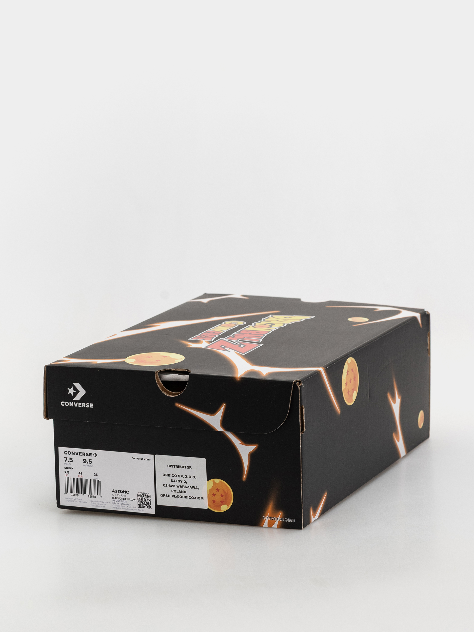 Кецове Converse X Dragon Ball Z Chuck 70 Hi (black/cyber yellow/flame orange)