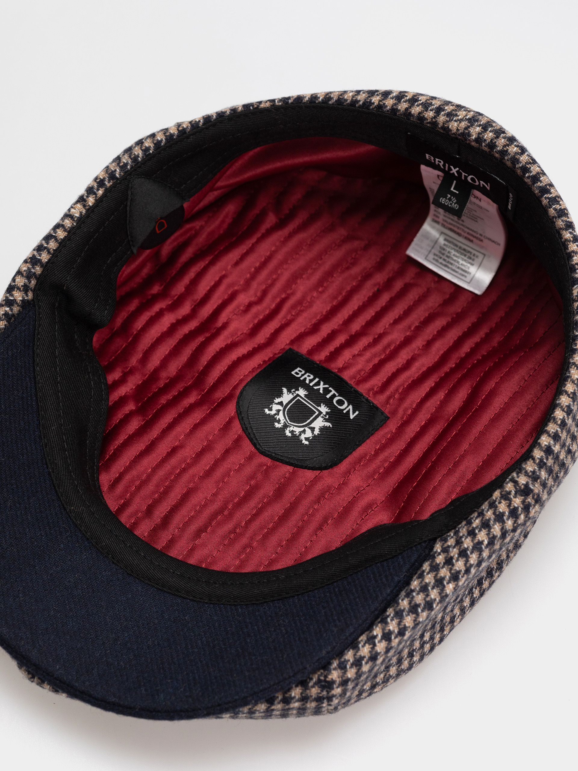 Каскет Brixton Brood Snap Cap (navy/sand houndstooth)