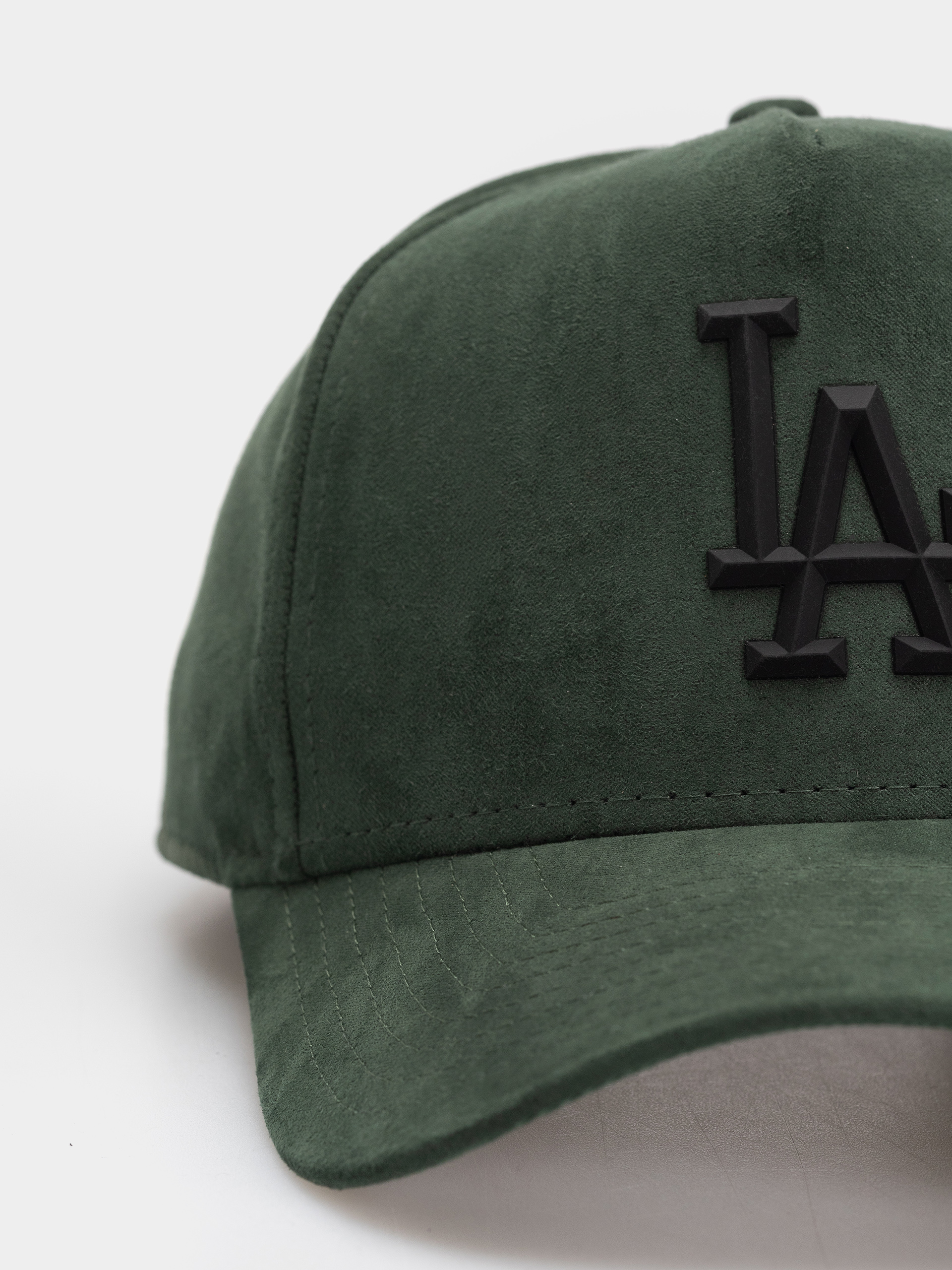 Шапка с козирка New Era Faux Suede E Frame La Dodgers (green)