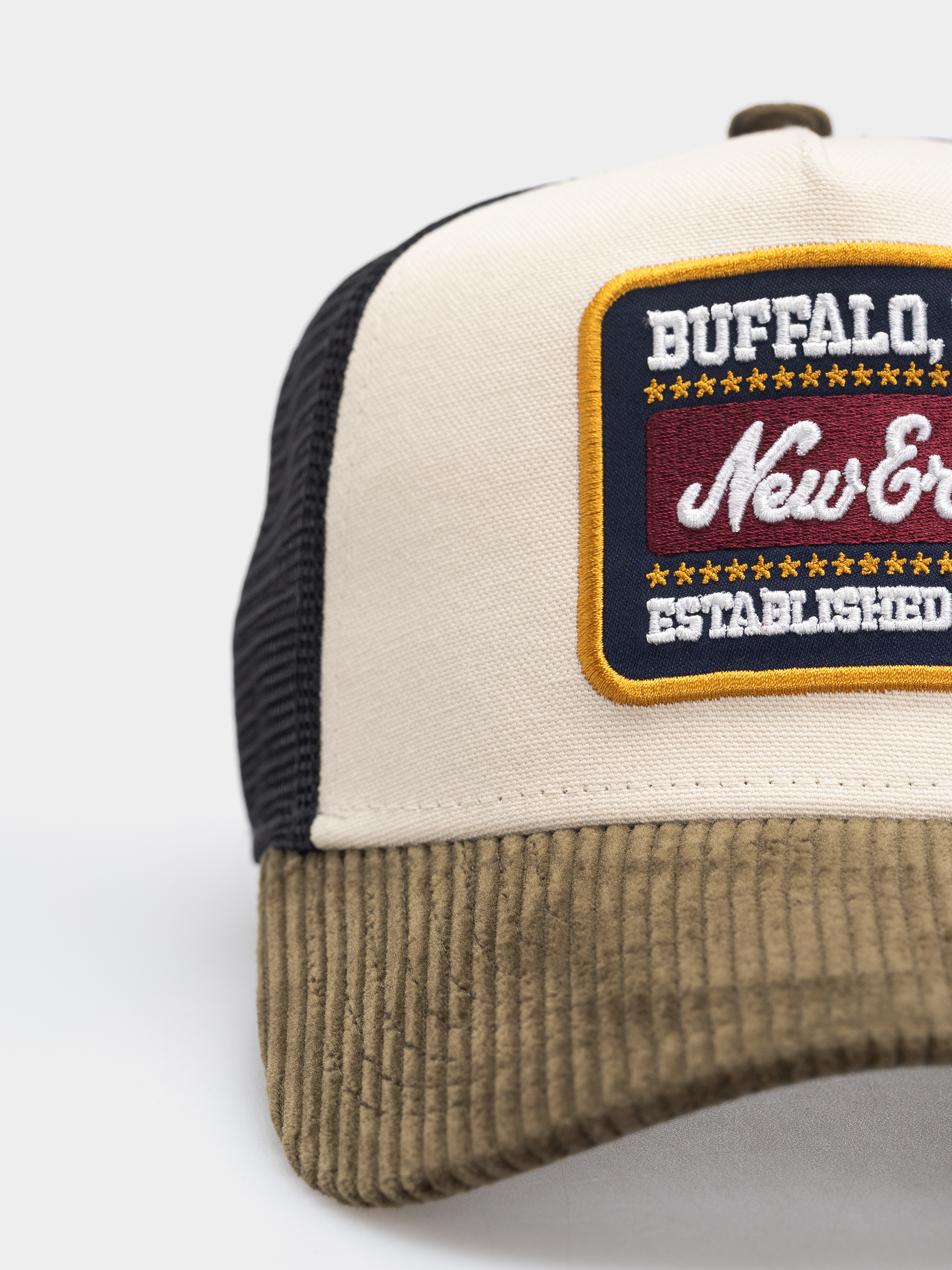Шапка с козирка New Era Patch Cord Ef Trucker (green/cream)