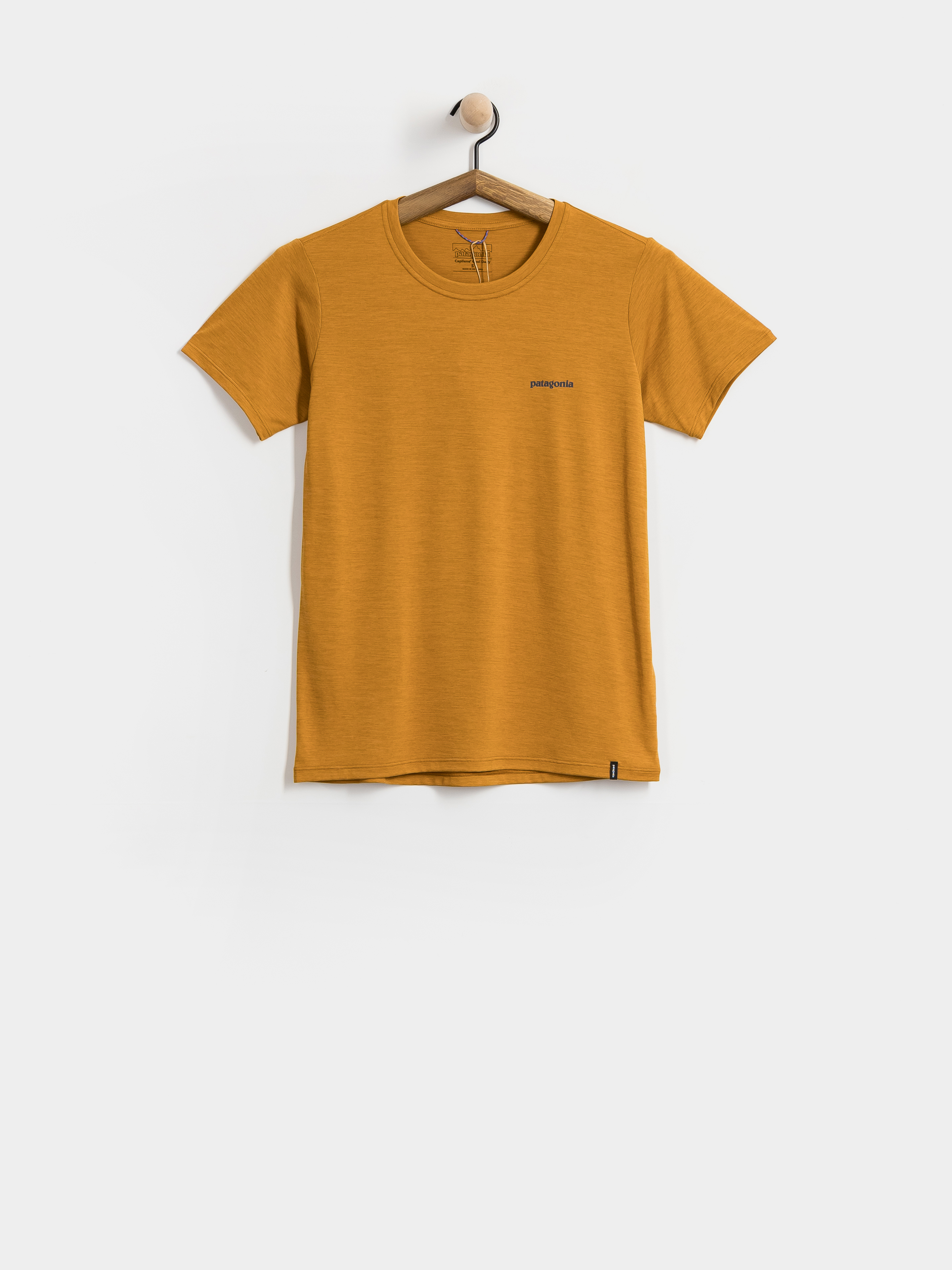 Тениска Patagonia Cap Cool Daily Boardshort Logo Wmn (cinnamon brown dark cinnamon brown x dye)
