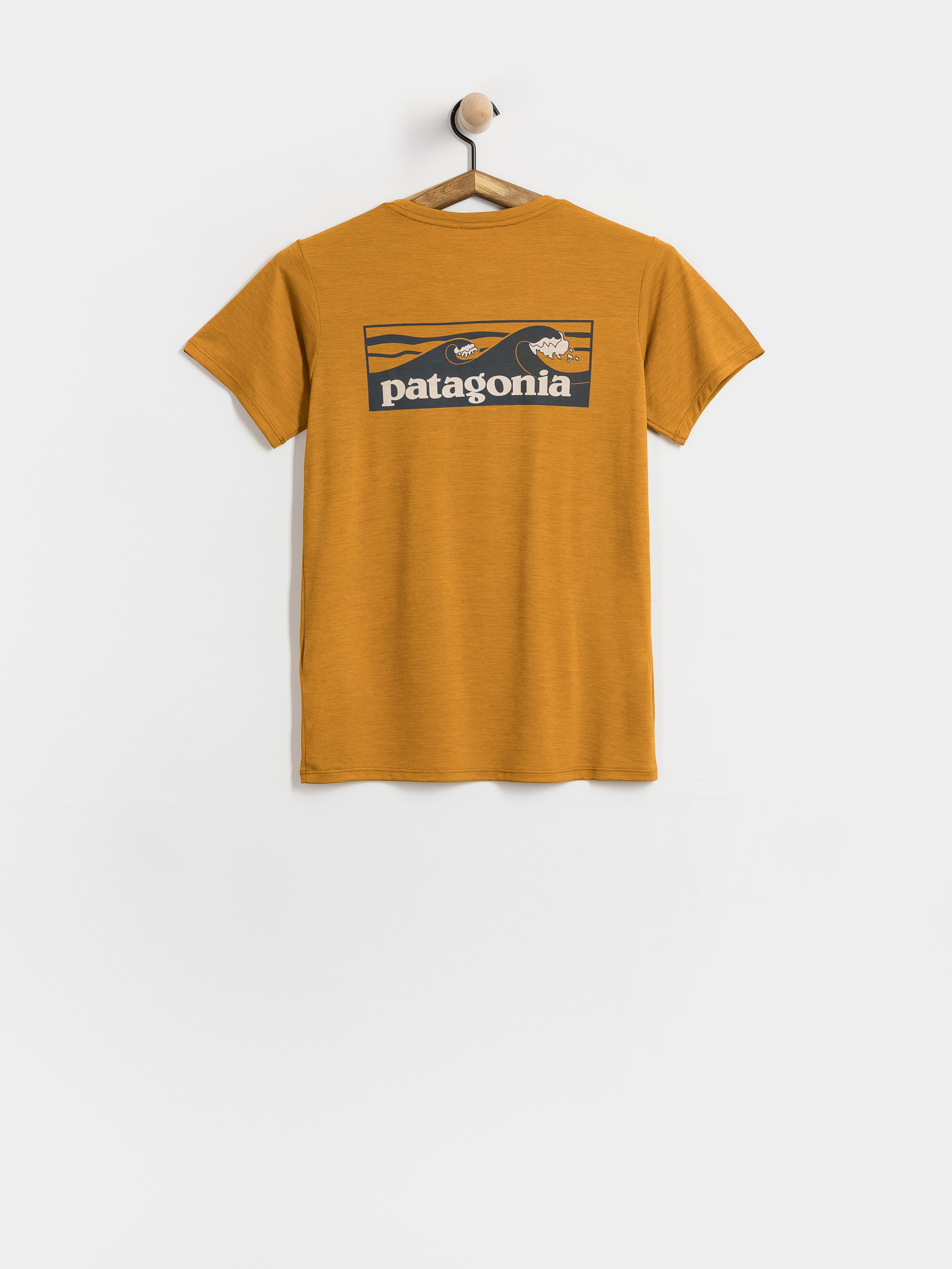Тениска Patagonia Cap Cool Daily Boardshort Logo Wmn (cinnamon brown dark cinnamon brown x dye)