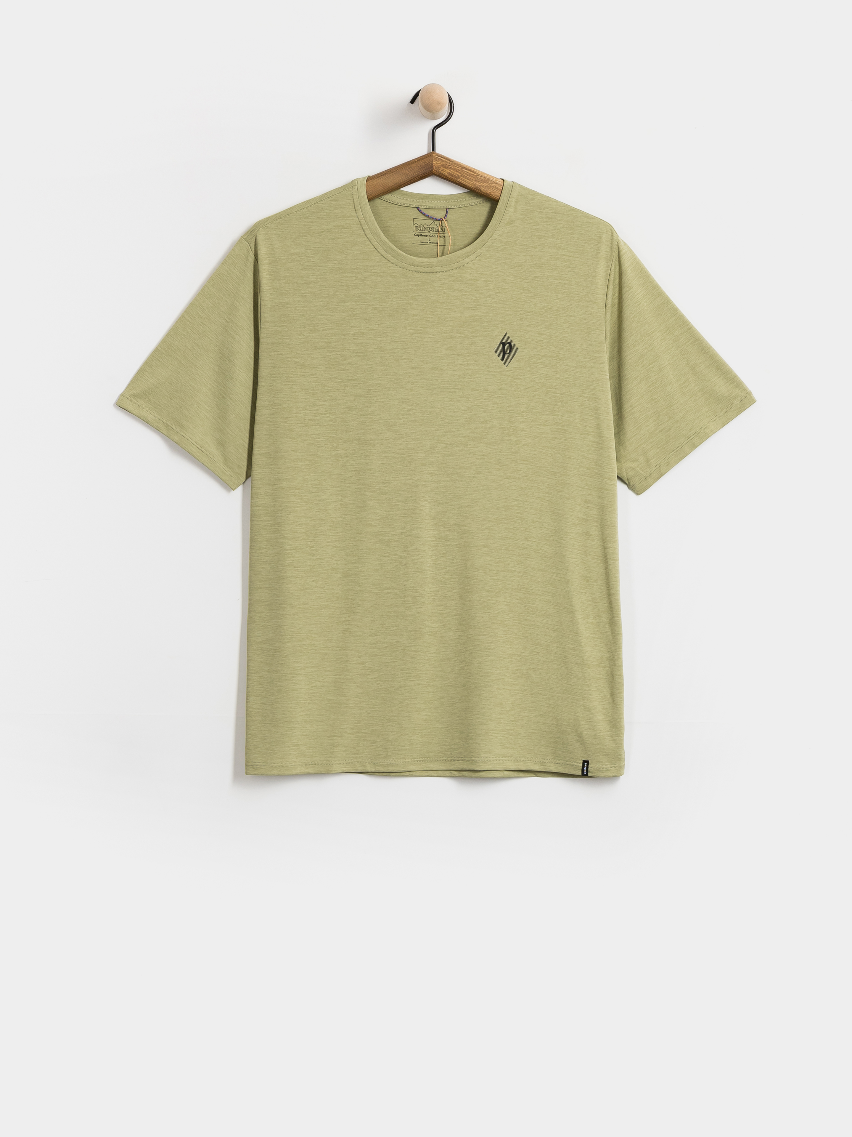 Тениска Patagonia Cap Cool Daily Hut Tripper (gumtree green light gumtree green x dye)