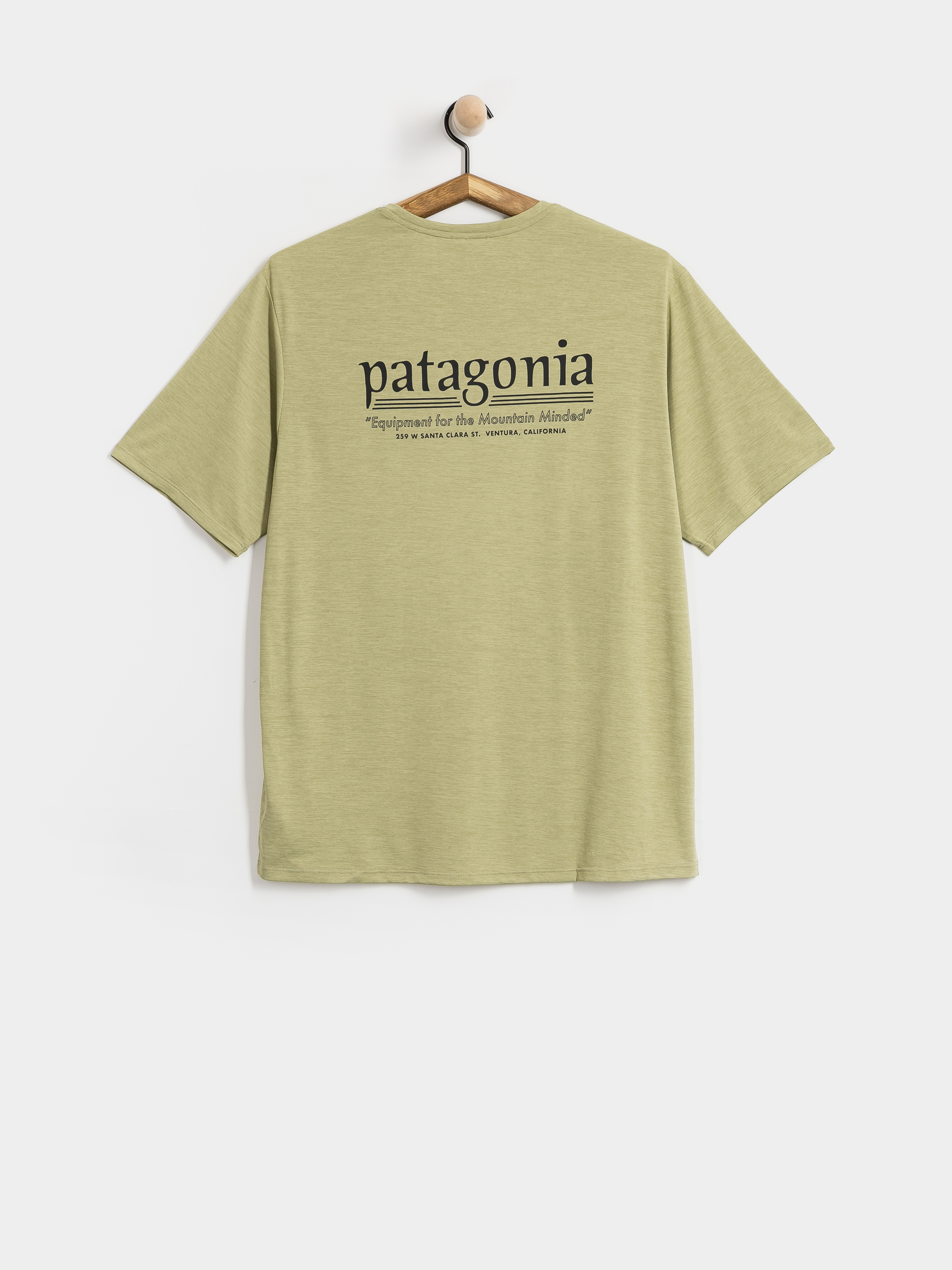 Тениска Patagonia Cap Cool Daily Hut Tripper (gumtree green light gumtree green x dye)