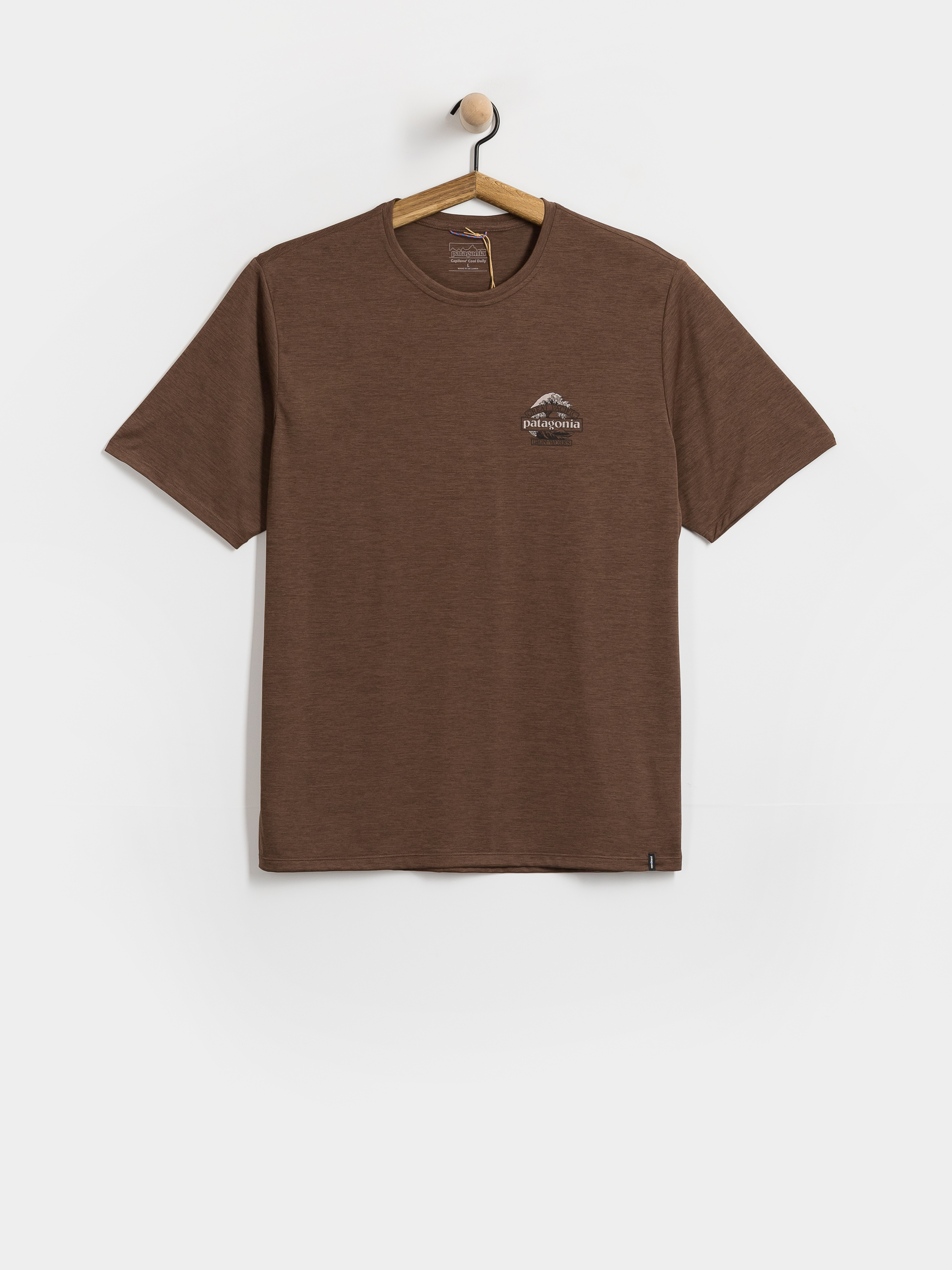 Тениска Patagonia Cap Cool Daily Great Waves (berm brown light berm brown x dye)