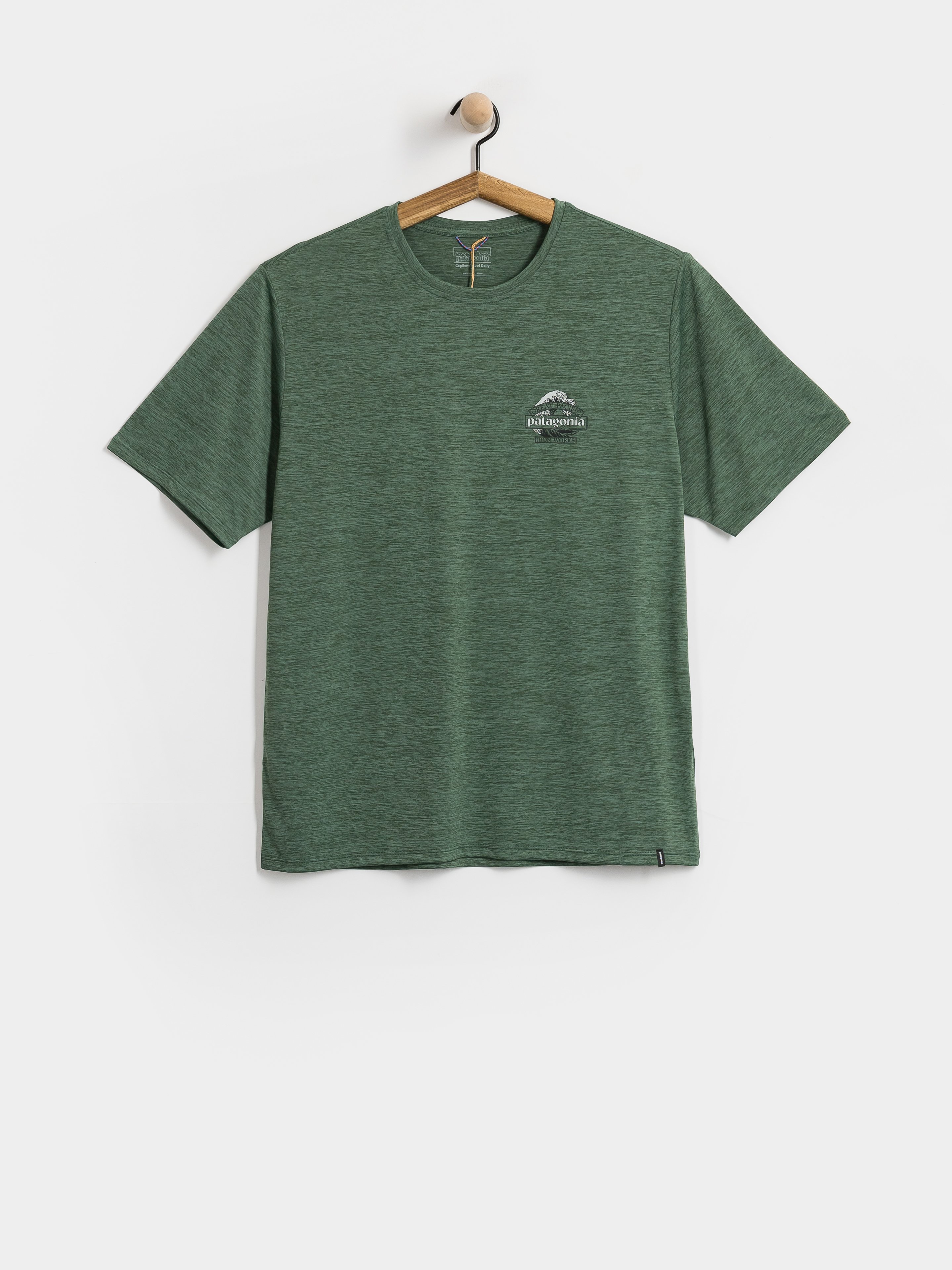 Тениска Patagonia Cap Cool Daily Great Waves (canopy green light canopy green x dye)