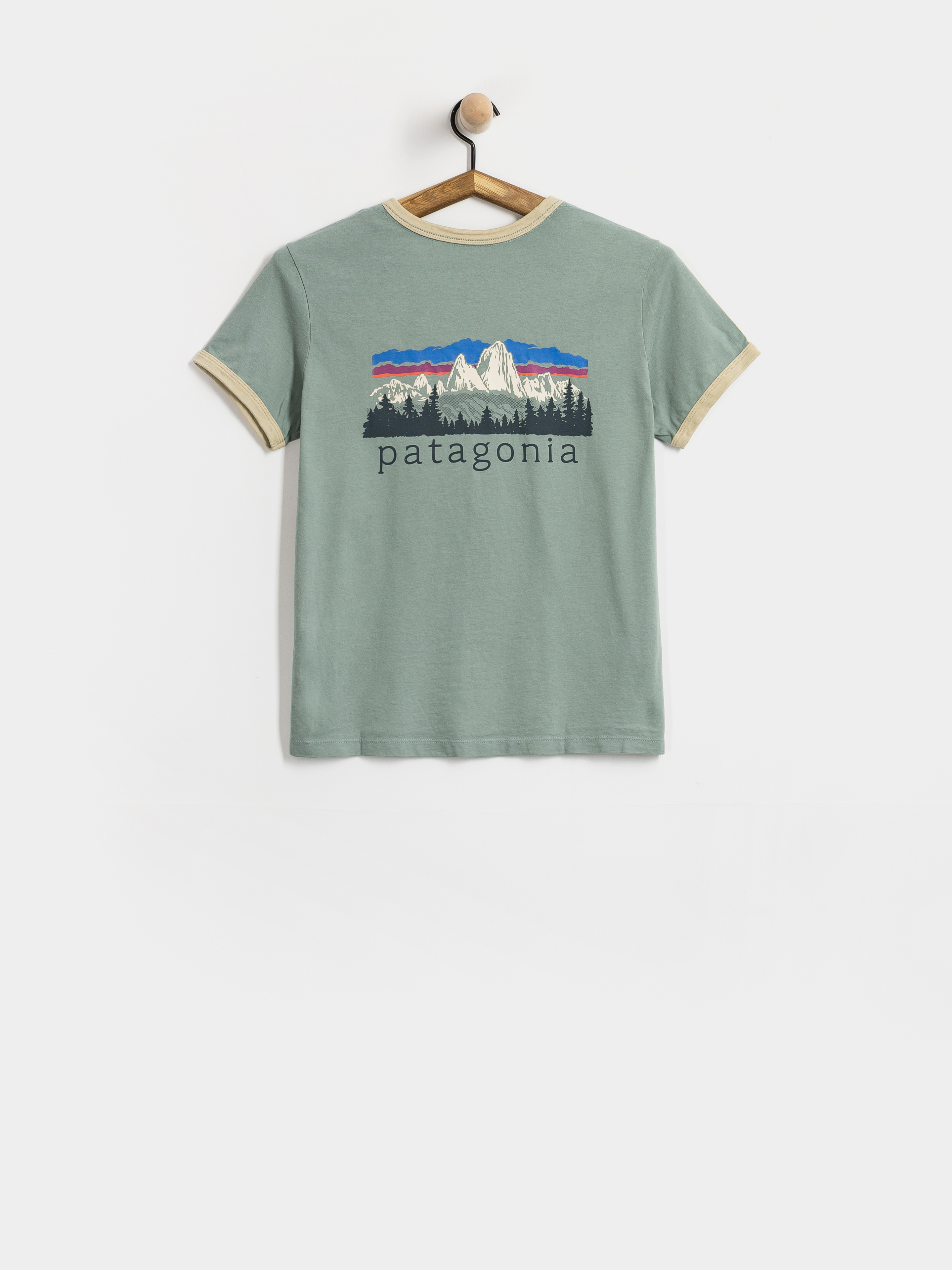 Тениска Patagonia Fitz Roy Foothills Ringer Wmn