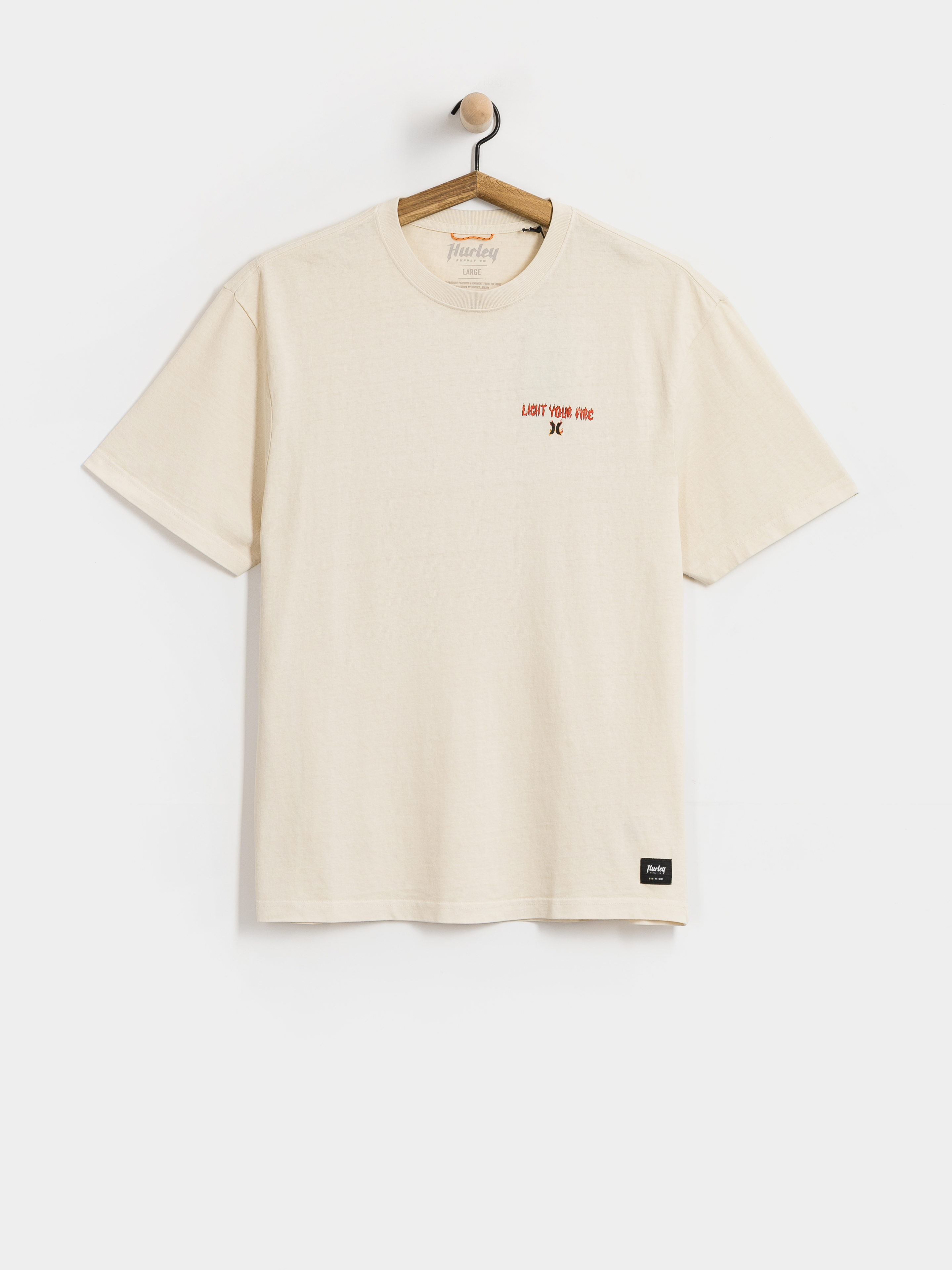 Тениска Hurley Built Fire Peace (white)