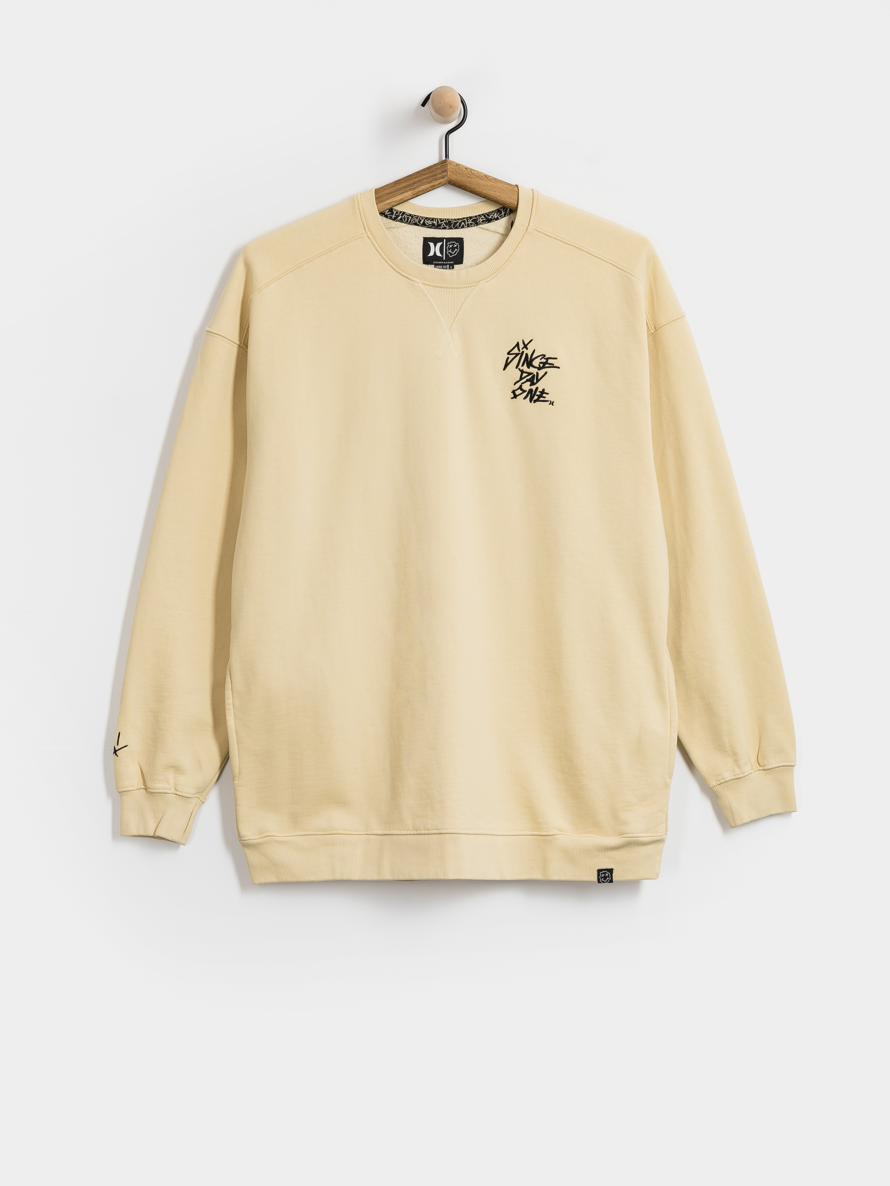 Суитшърт Hurley Smile Crew (cream)