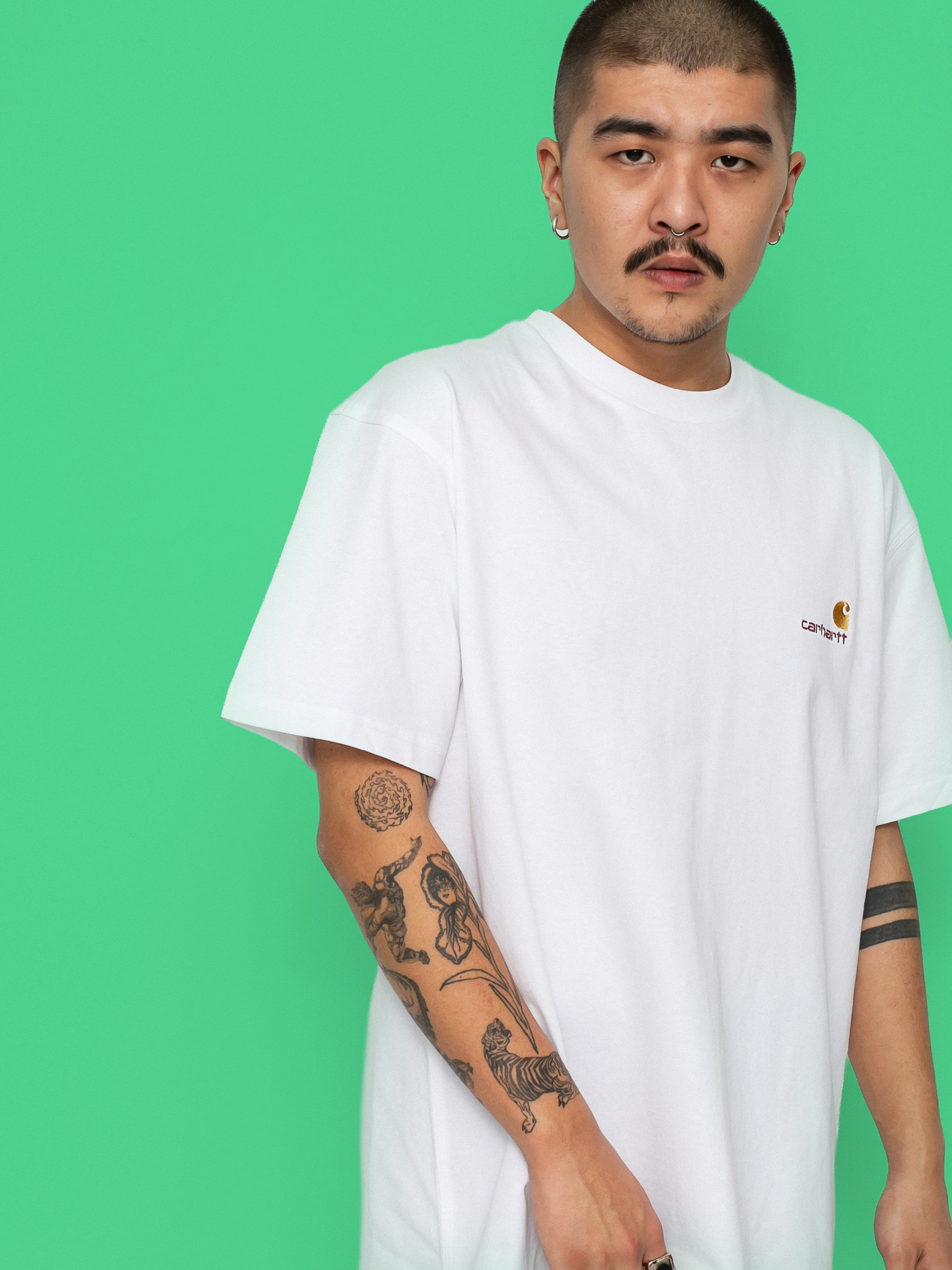 Тениска Carhartt WIP American Script (white)
