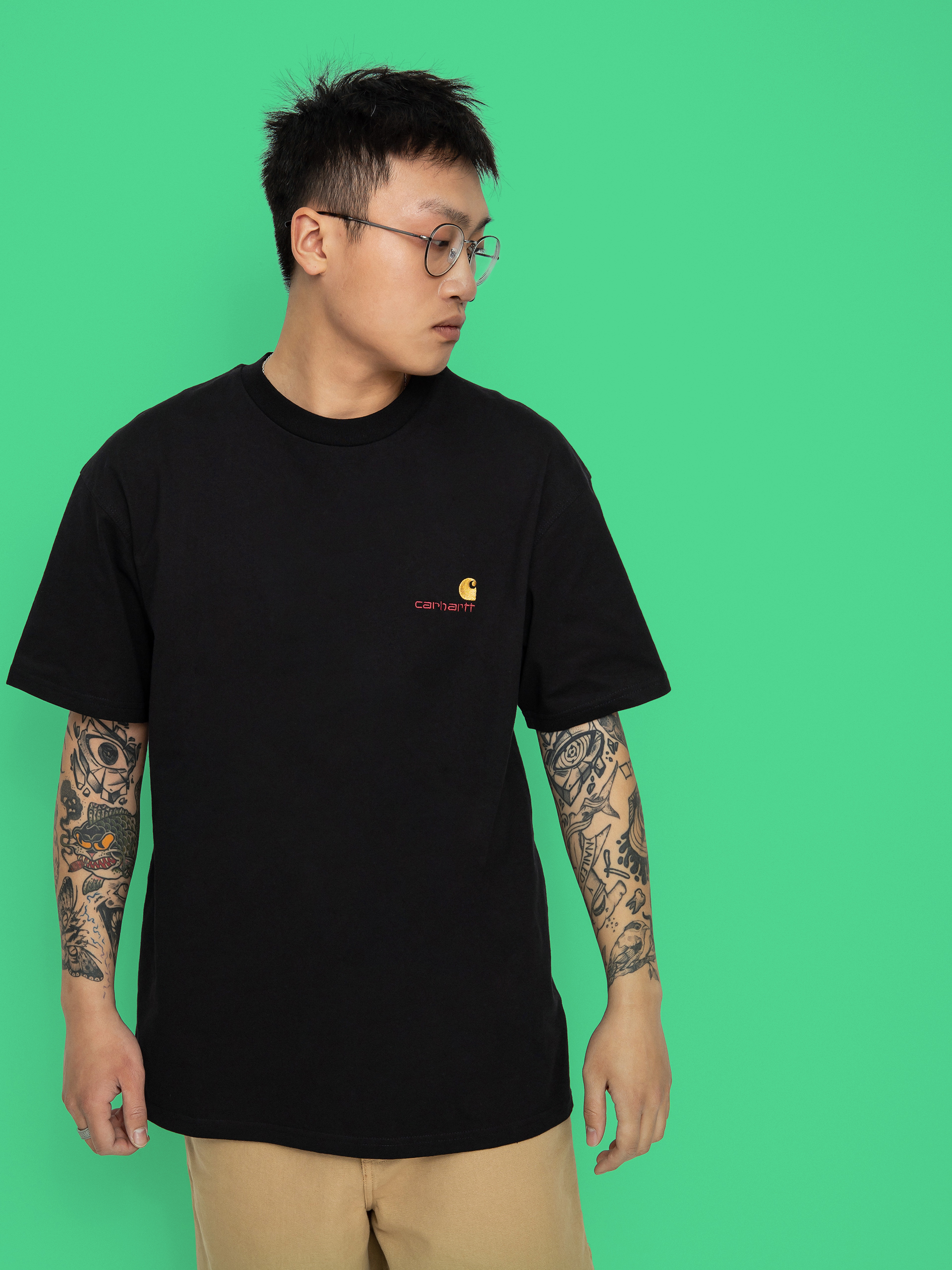 u0422u0435u043du0438u0441u043au0430 Carhartt WIP American Script (black)