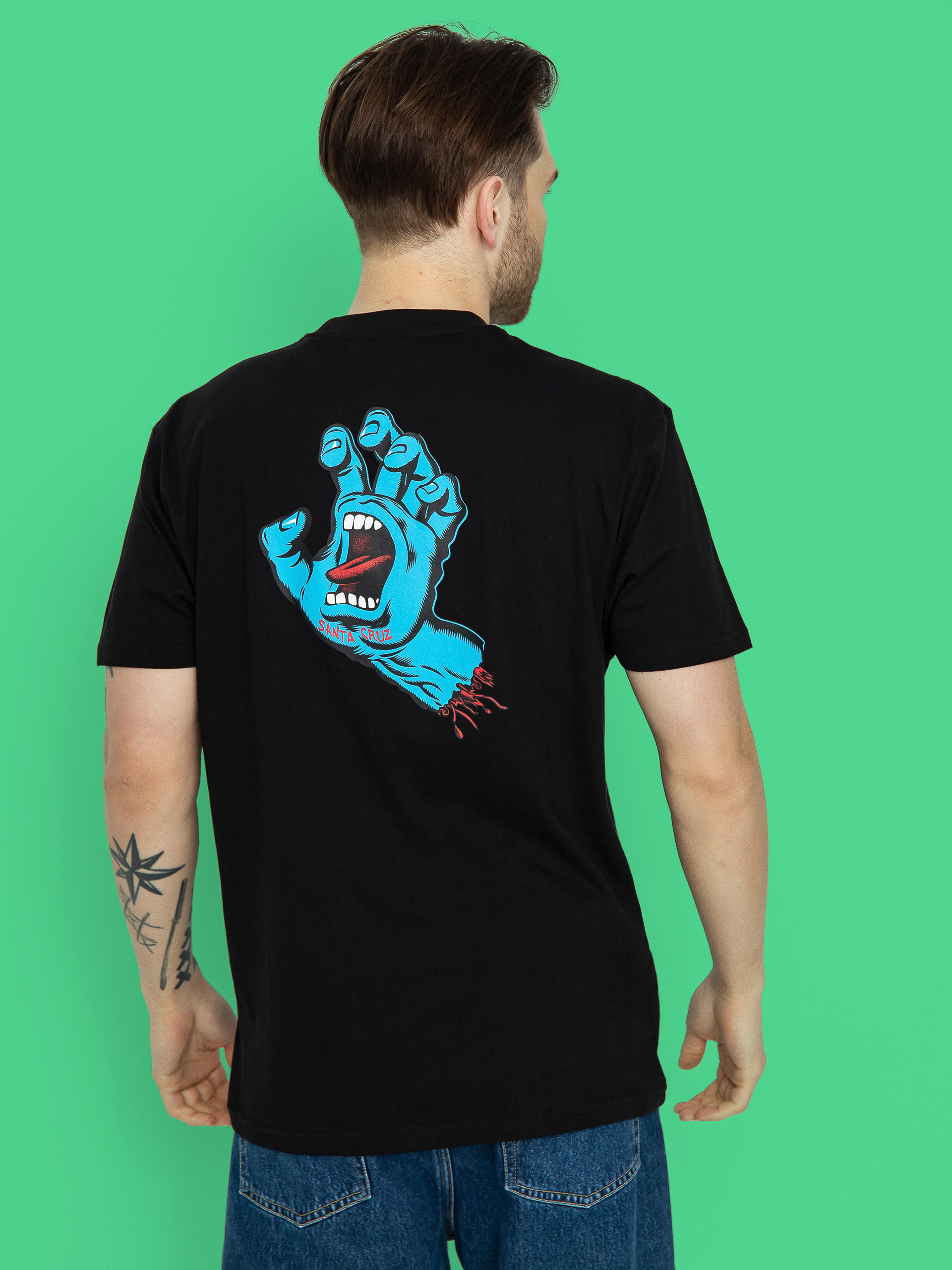 Тениска Santa Cruz Screaming Hand Chest (black)