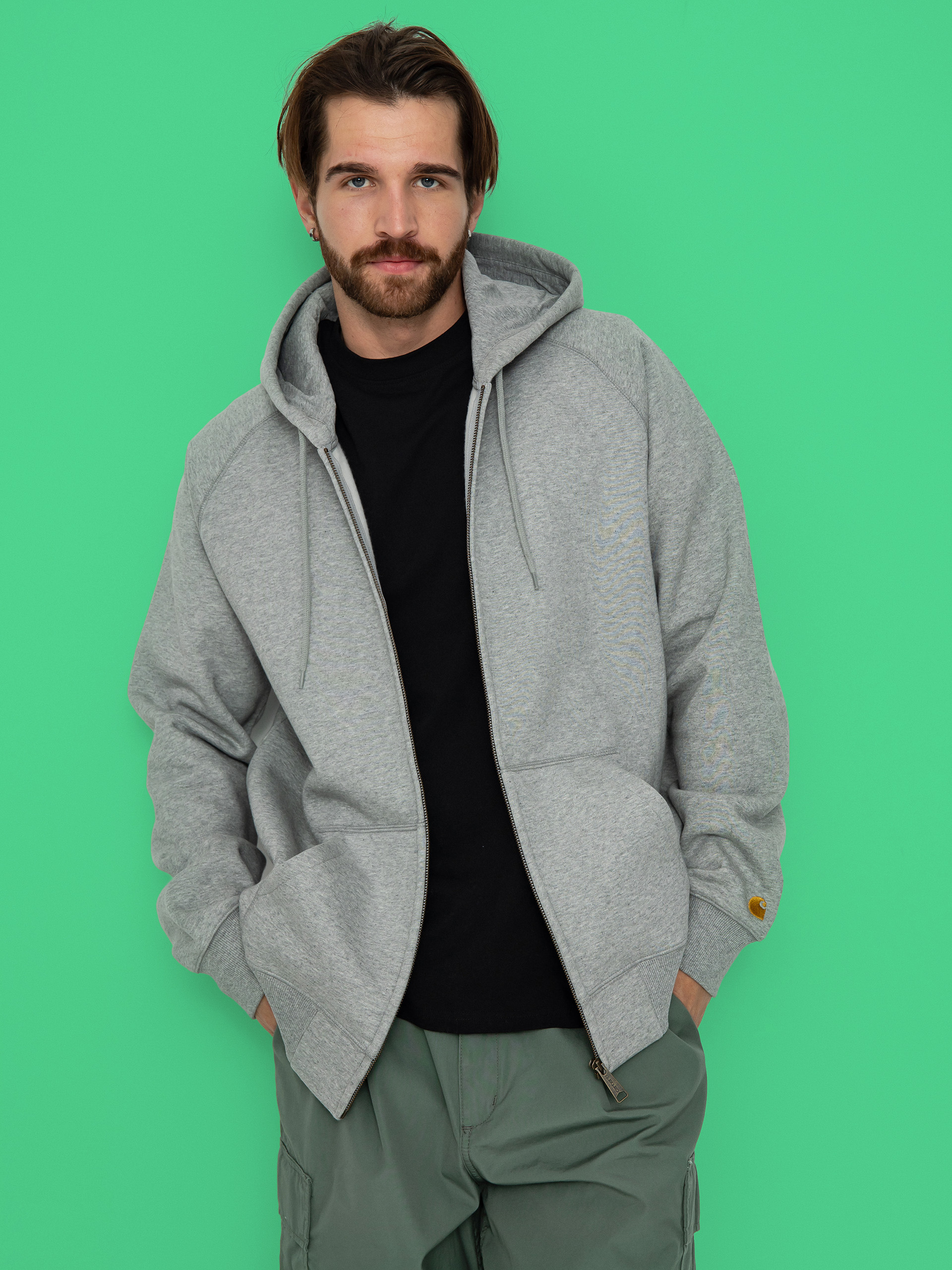 Суитшърт с качулка Carhartt WIP Chase ZHD