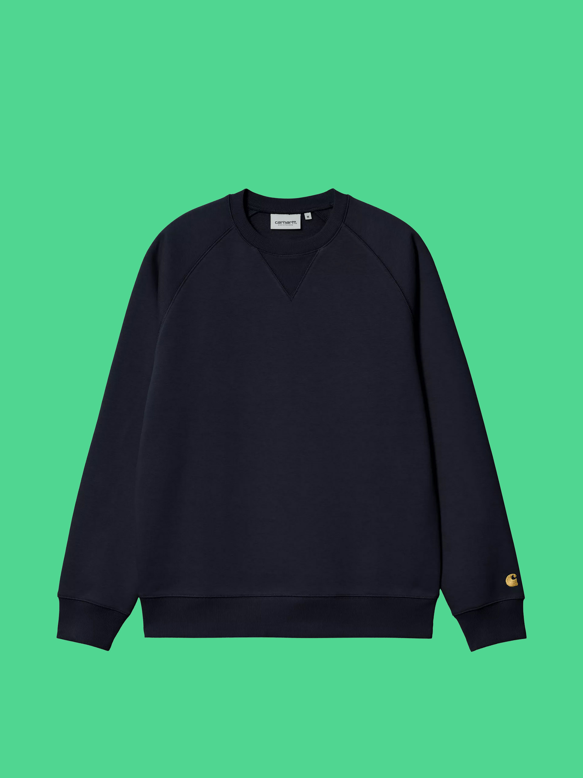 Суитшърт Carhartt WIP Chase (dark navy/gold)