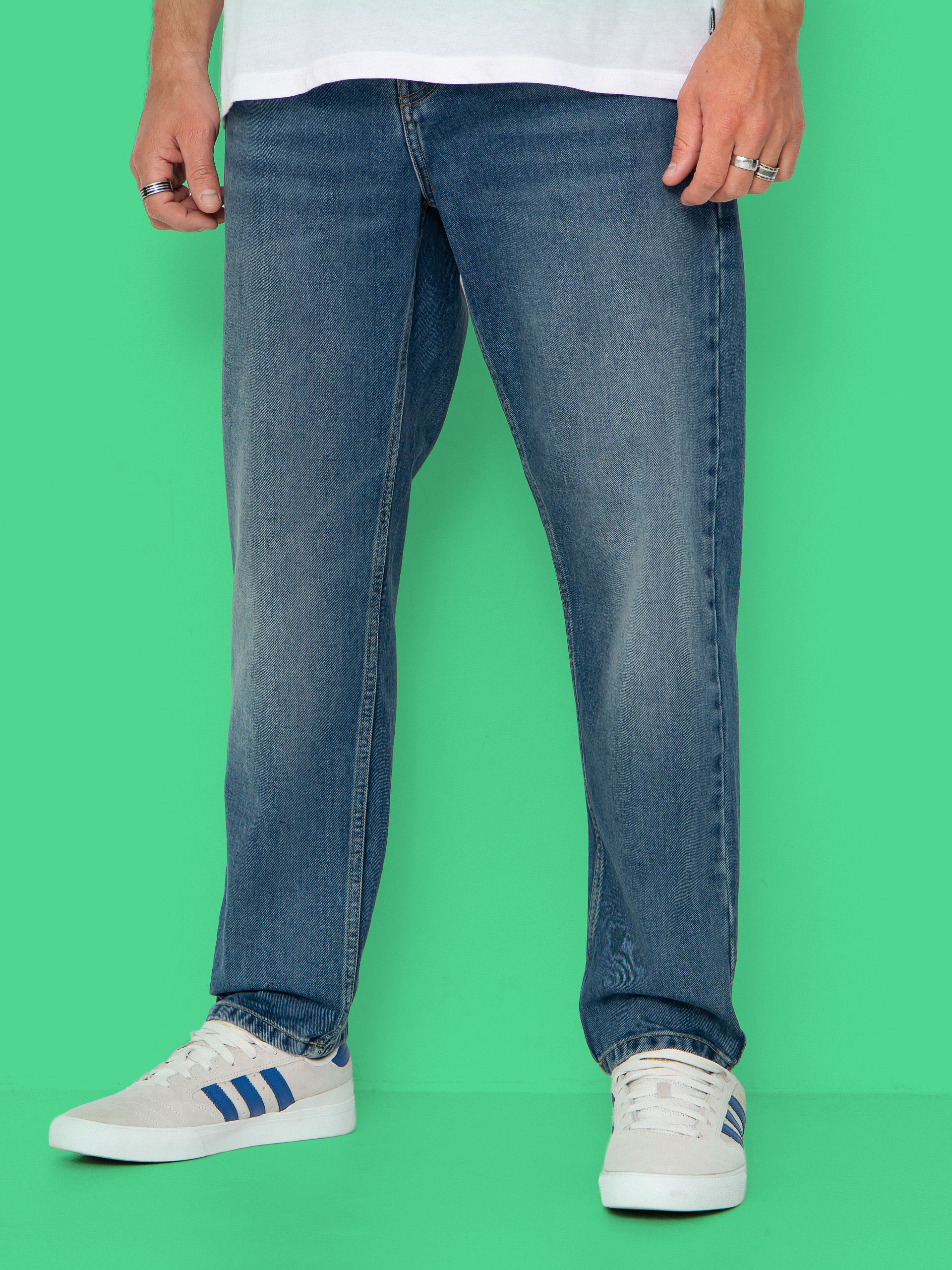 Панталони Carhartt WIP Newel (blue/dark used wash)