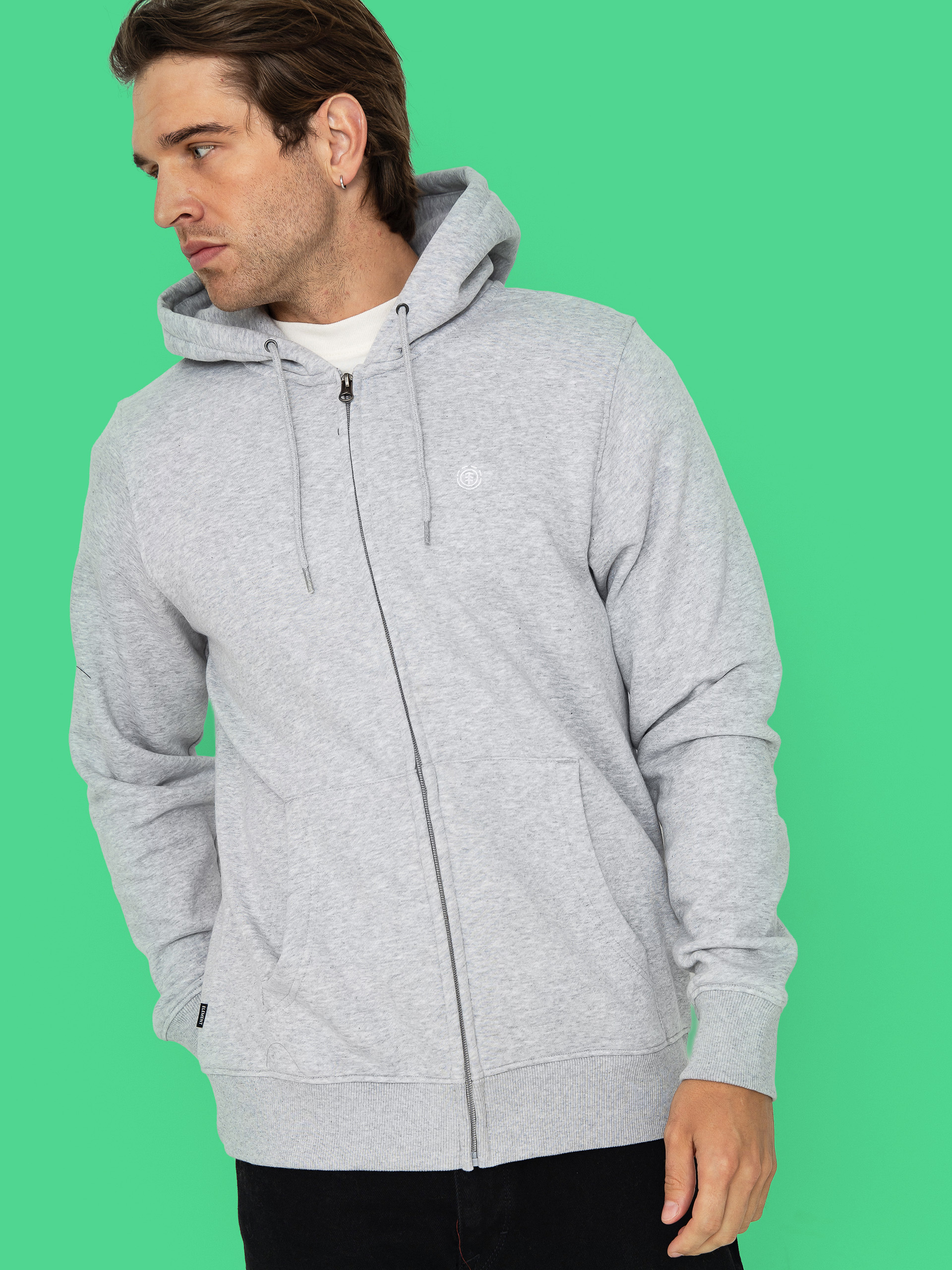 Суитшърт с качулка Element Icon Embroidery ZHD (mid grey heather)