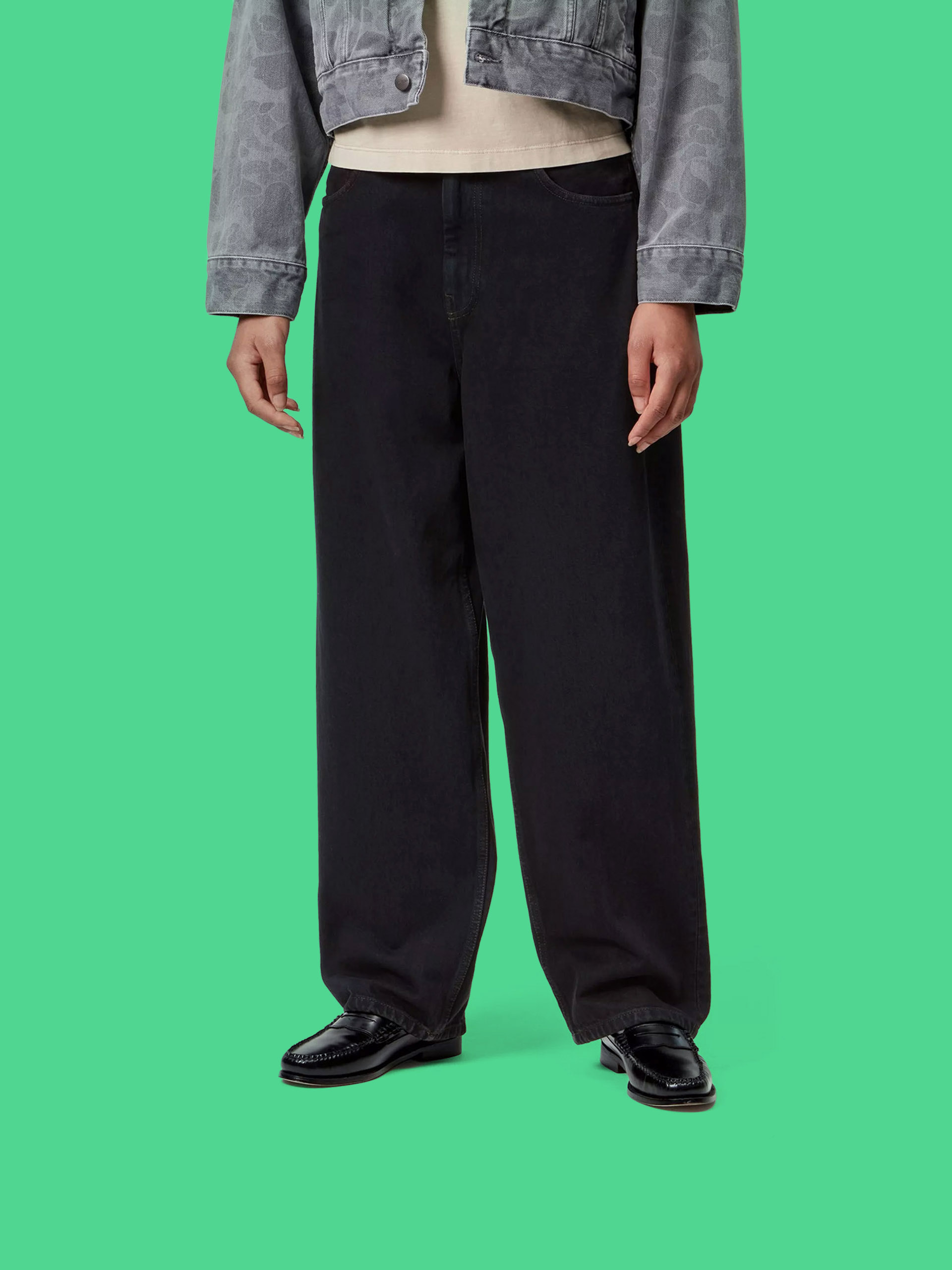 Панталони Carhartt WIP Brandon Wmn (black/stone washed)