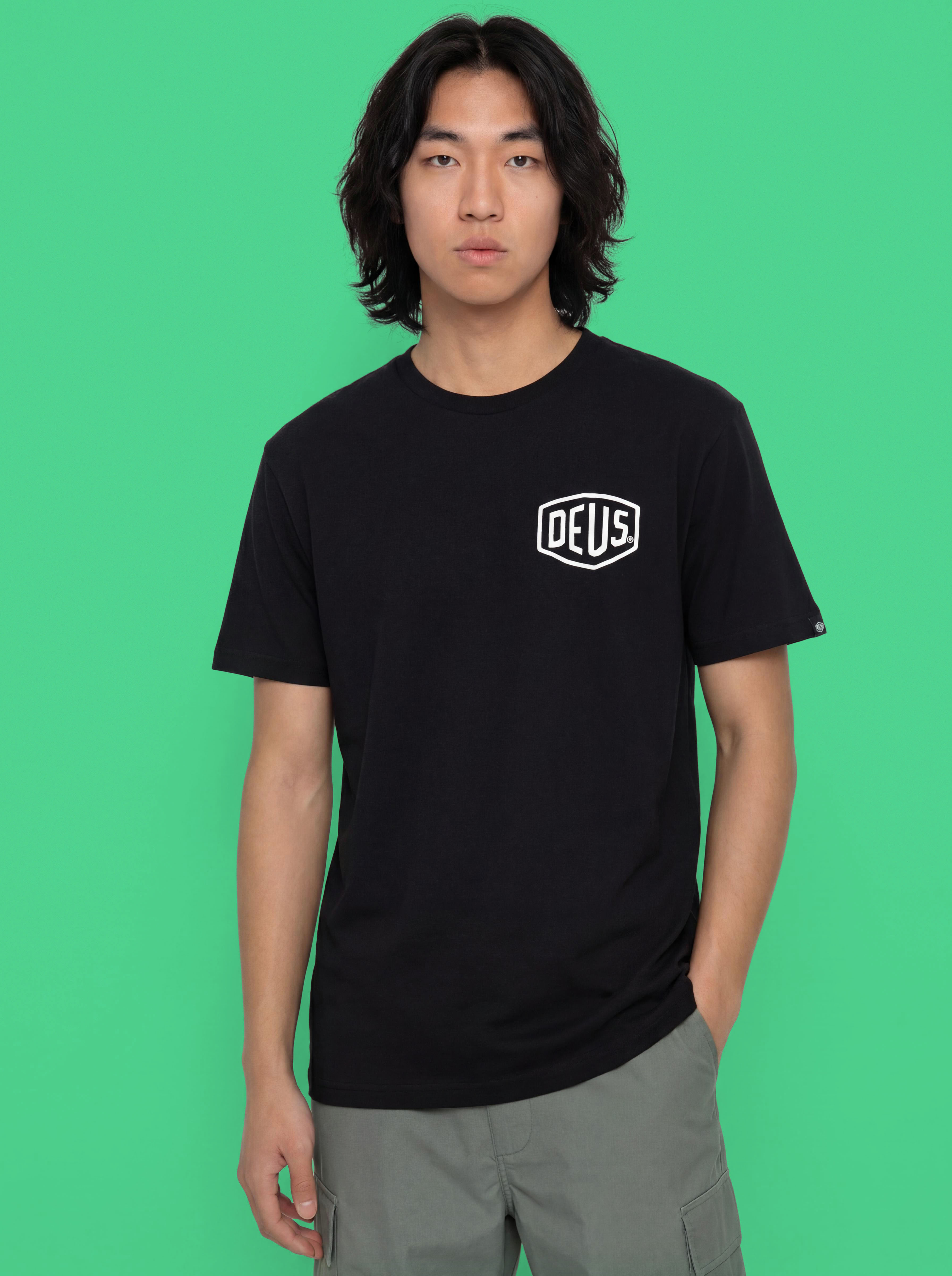 Тениска Deus Ex Machina Harajuku Address (black)
