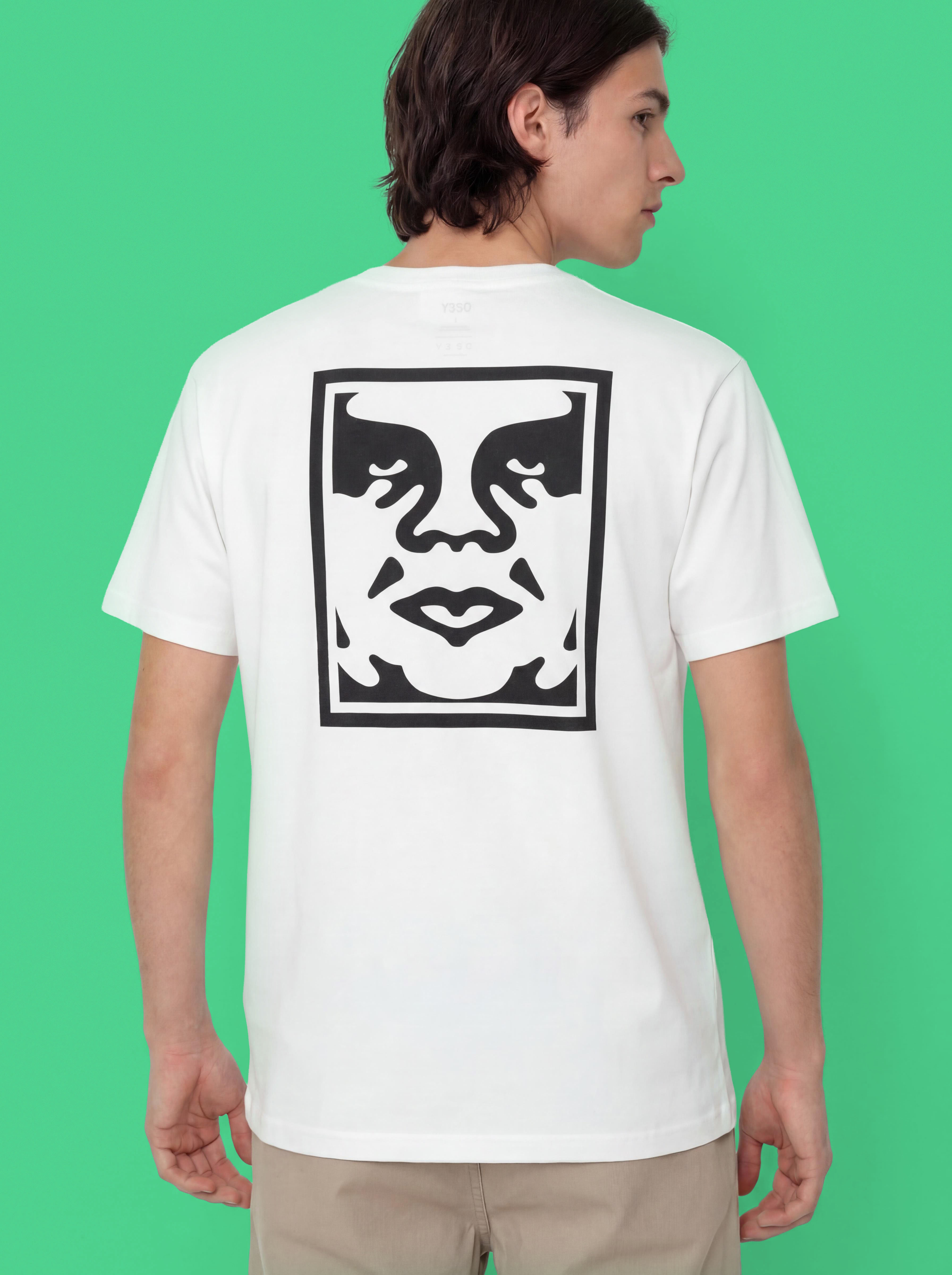 Тениска OBEY Bold Icon Face (pigment vintage white)