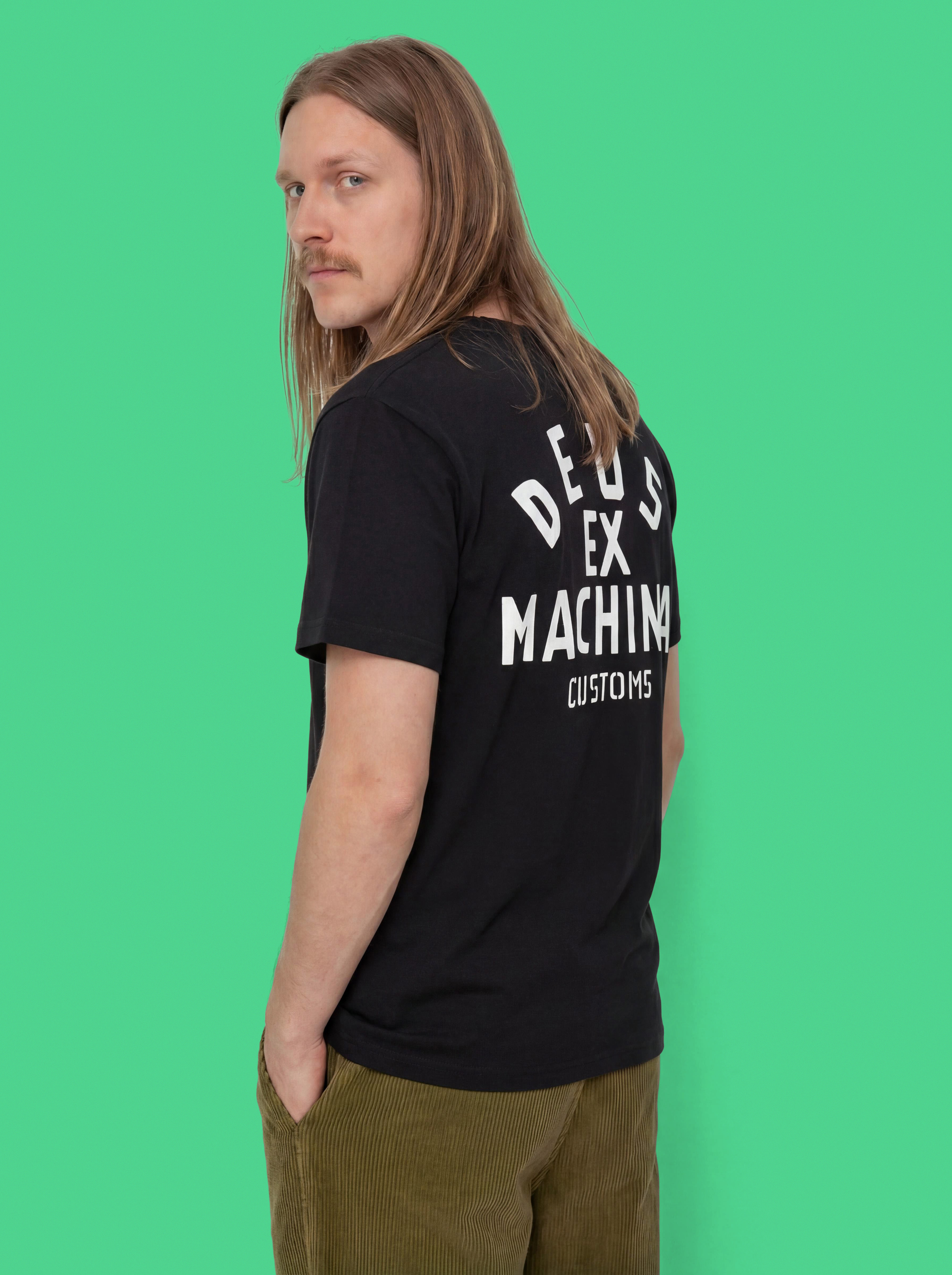 Тениска Deus Ex Machina Pisstin (black)