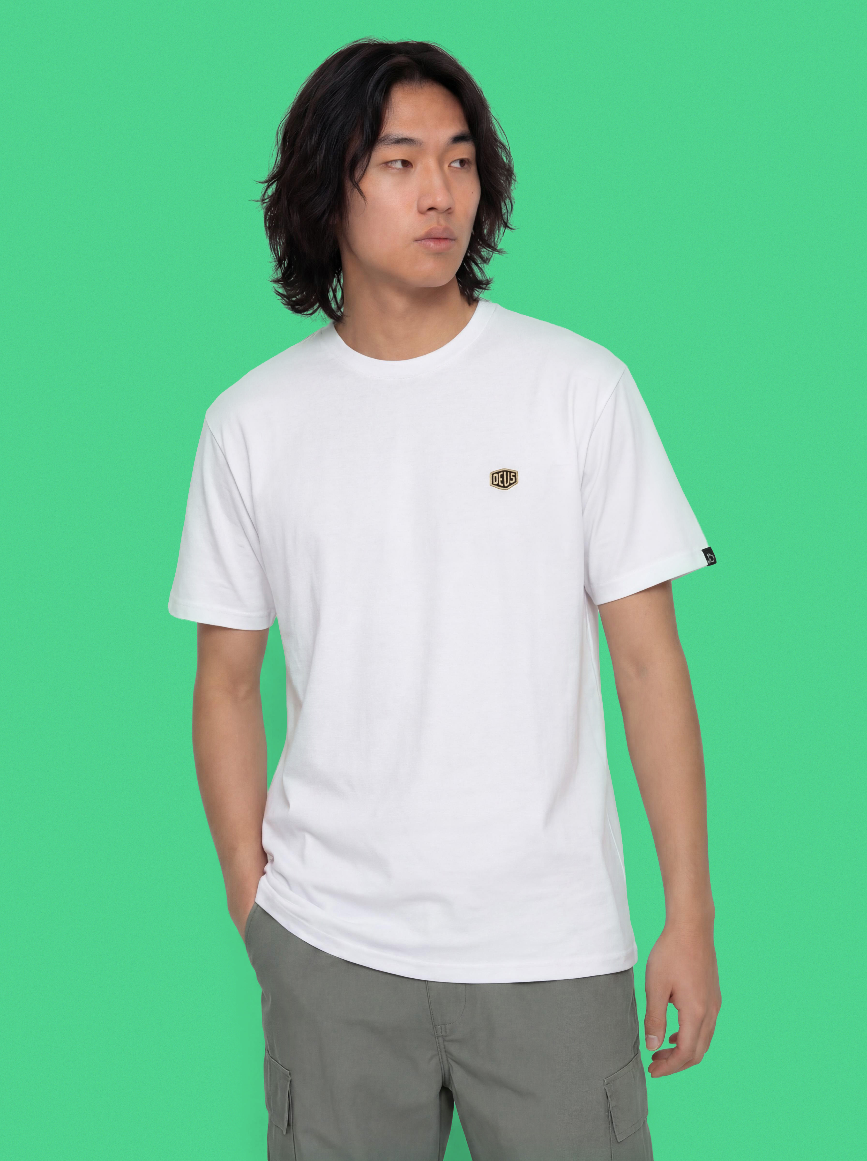 Тениска Deus Ex Machina Shield Standard (white)