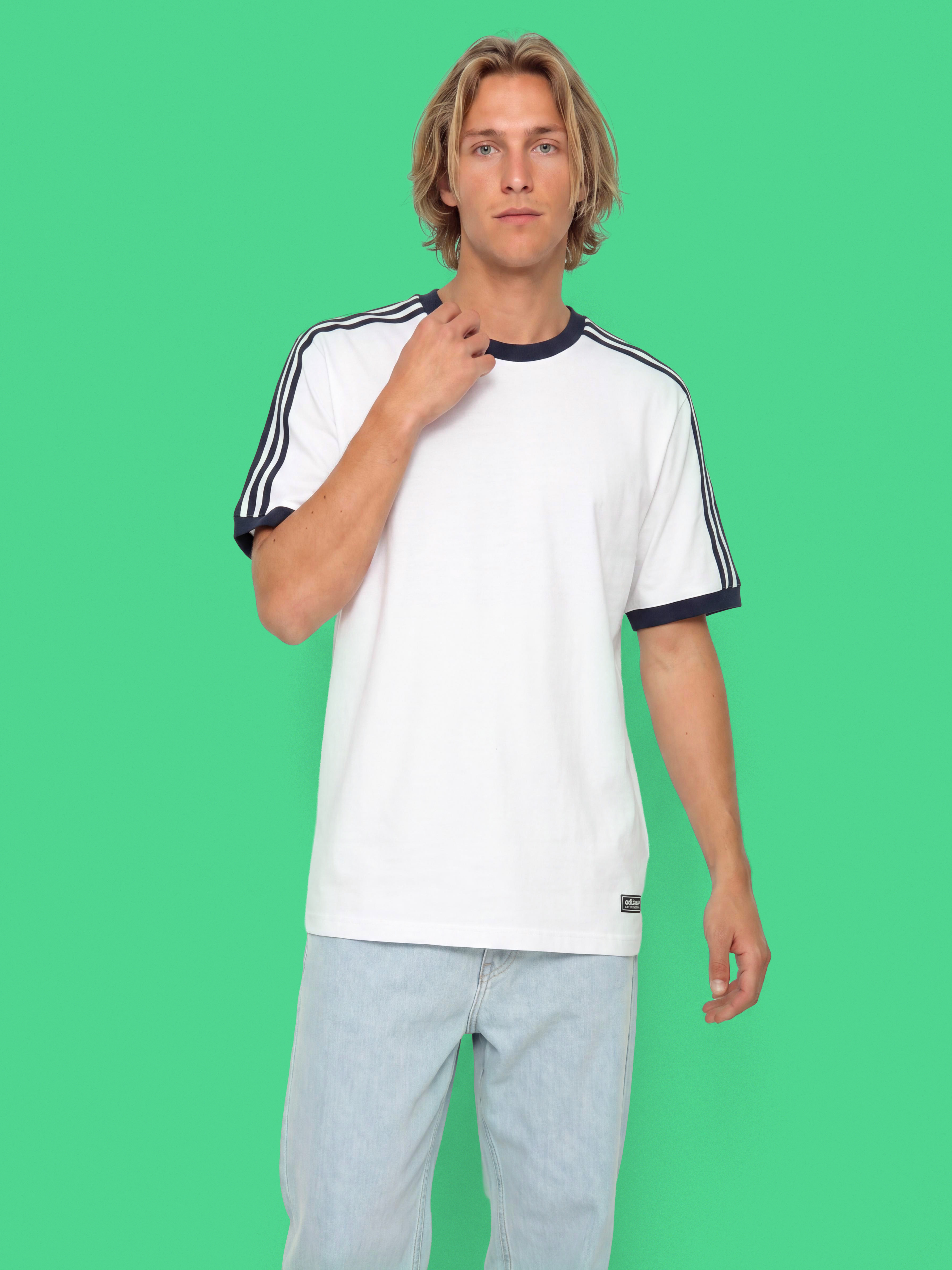 Тениска adidas Fsbs Ringer (white/aurink)