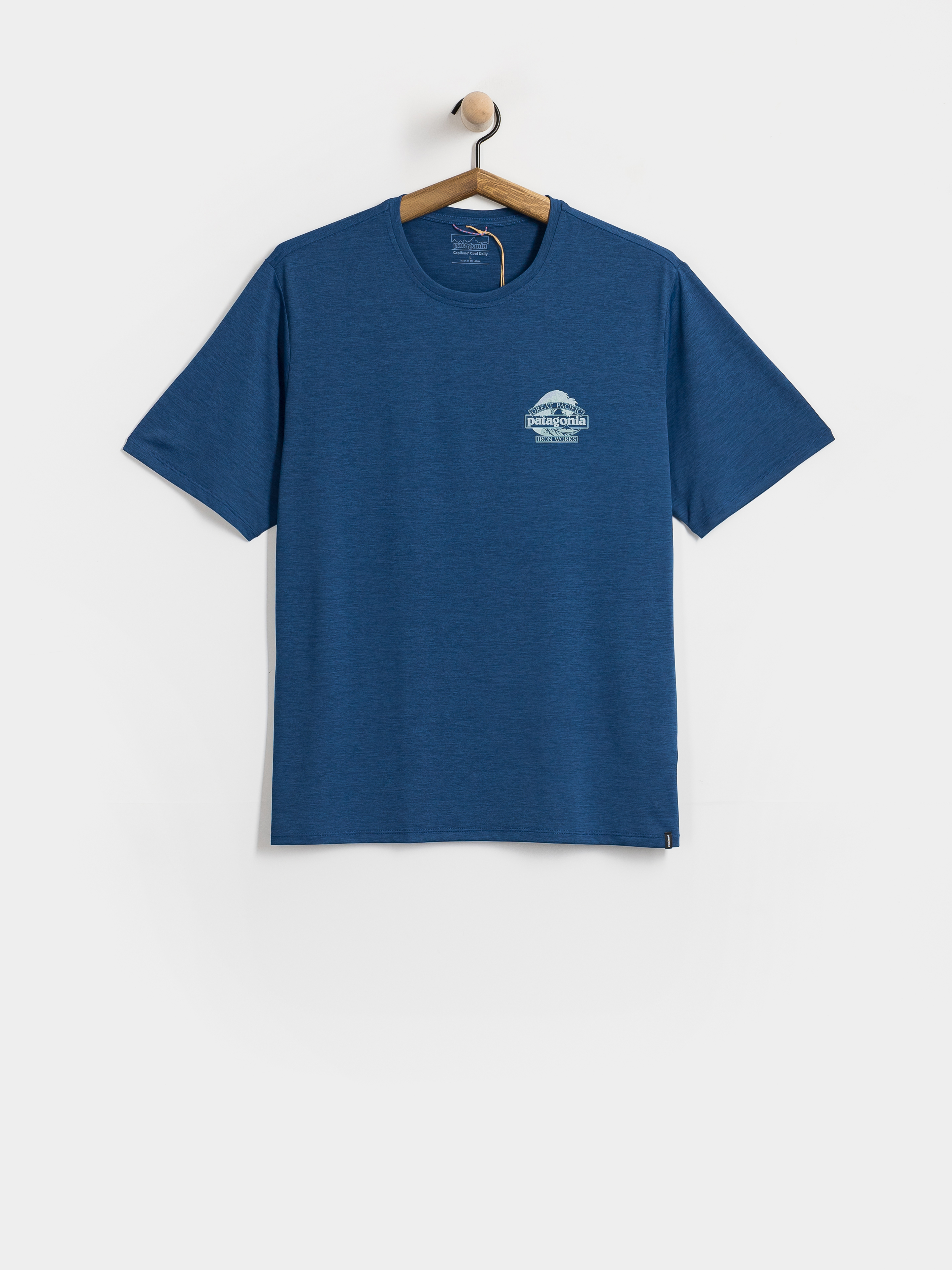 Тениска Patagonia Cap Cool Daily Great Waves (clement blue light clement blue x dye)