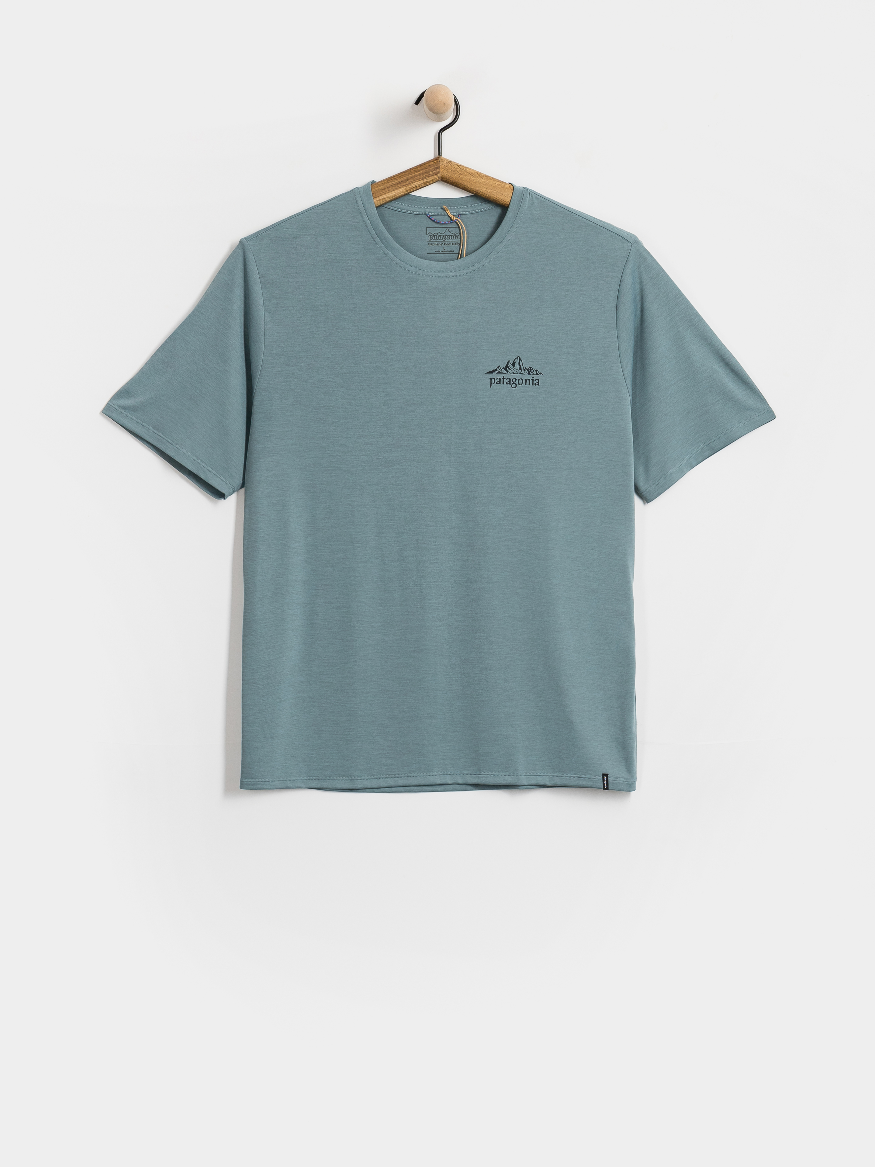 Тениска Patagonia Cap Cool Daily Cloud Crag (blue sage light blue sage x dye)